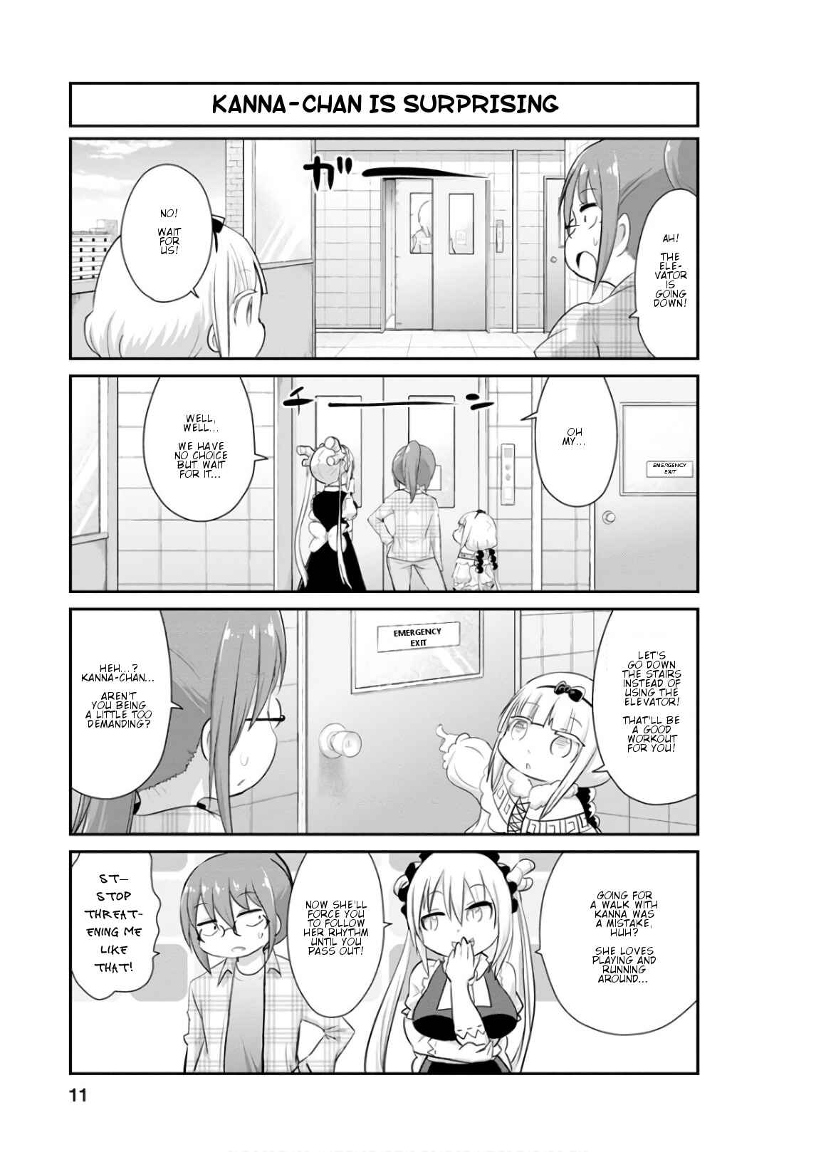 Kobayashi-san Chi no Maid Dragon - Kanna no Nichijou Chapter 51 - Page 11