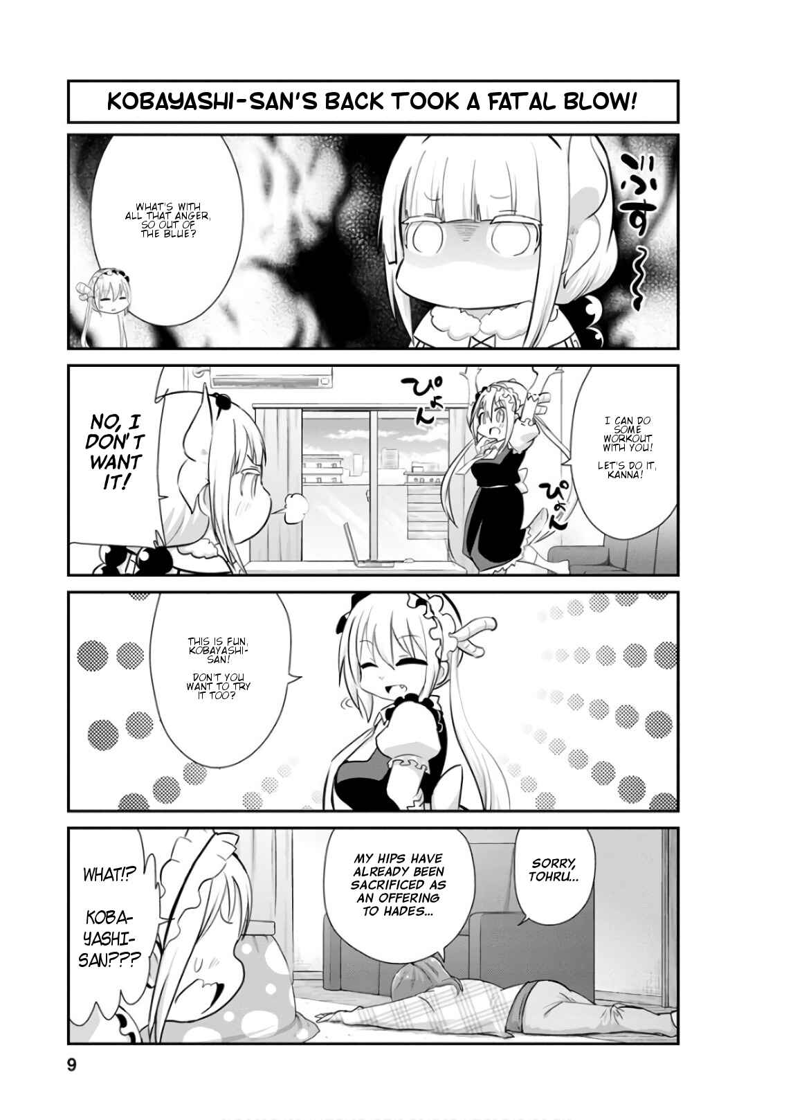 Kobayashi-san Chi no Maid Dragon - Kanna no Nichijou Chapter 51 - Page 9