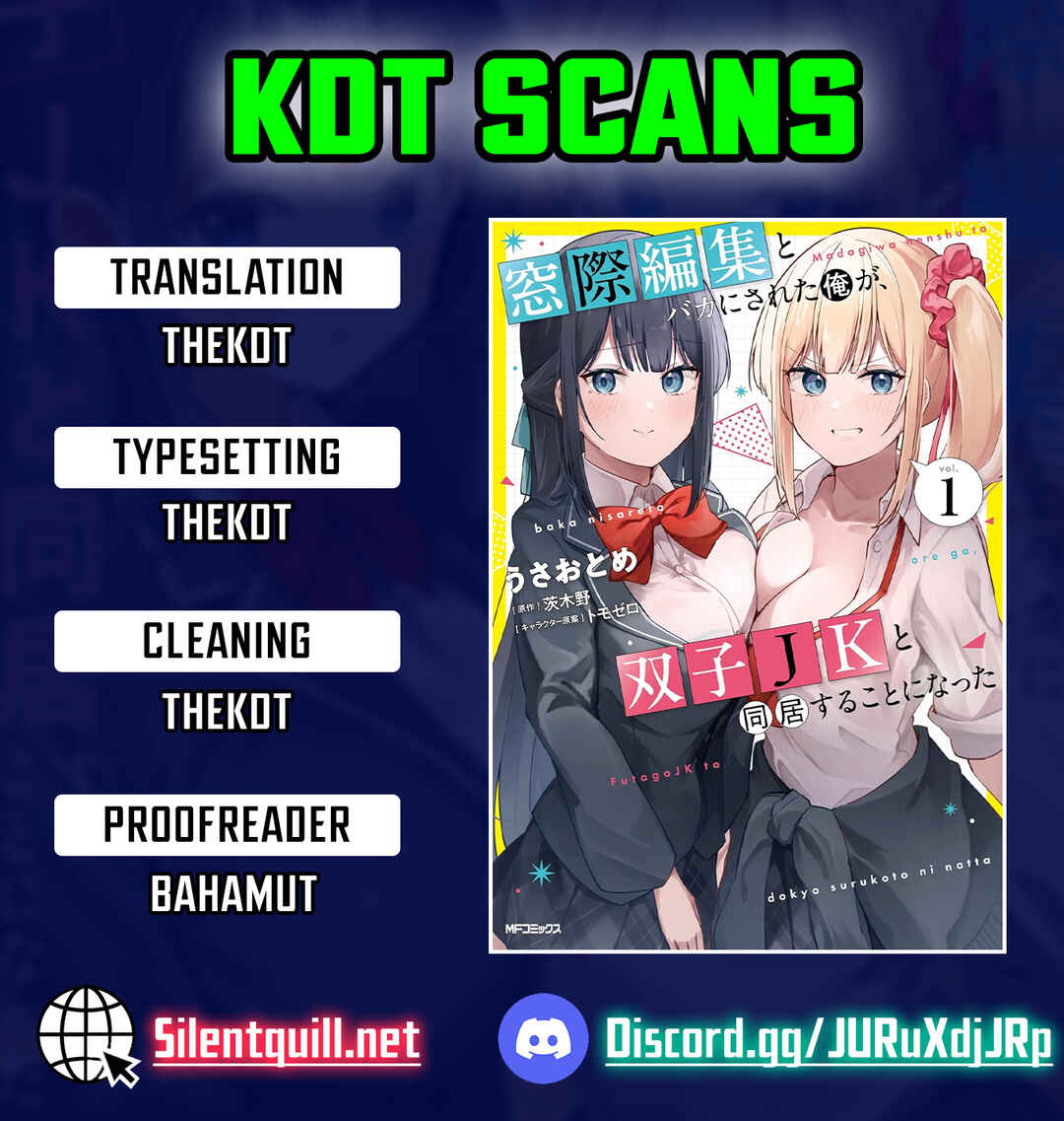 Madogiwa Henshuu to Baka ni Sareta Ore ga, Futago JK to Doukyo suru Koto ni Natta Chapter 5 - Page 1