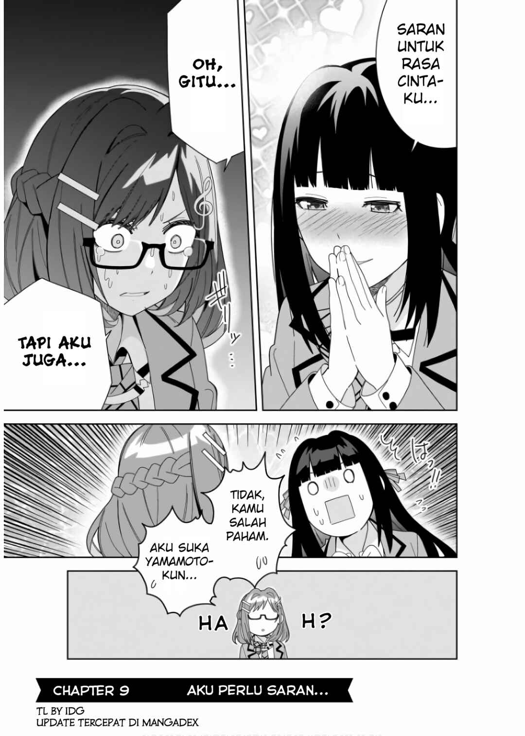 Classmate no Moto Idol ga, Tonikaku Kyodou Fushin nandesu. Chapter 9 - Page 1