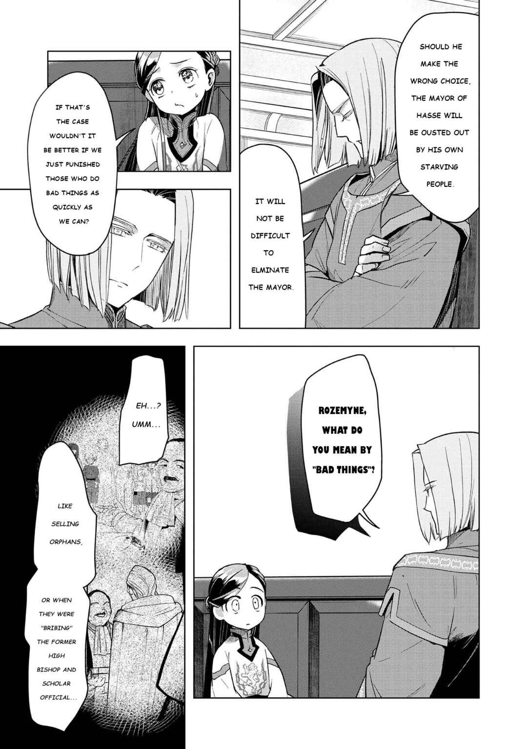 Honzuki no Gekokujou: Shisho ni Naru tame ni wa Shudan o Erandeiraremasen—Dai-3 Bu: Ryouchi ni Hon o Hirogeyou! Chapter 27 - Page 3