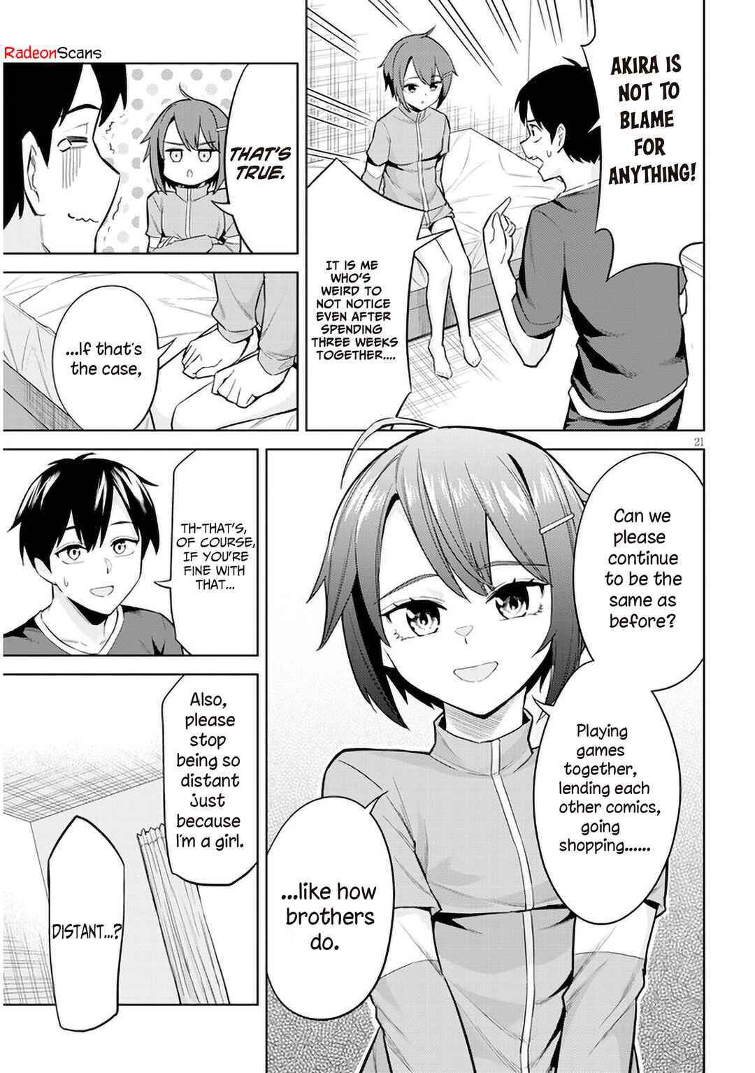 Jitsu wa Imouto deshita. ~Saikin Dekita Giri no Otouto no Kyorikan ga Yatara Chikai Wake~ Chapter 5 - Page 21