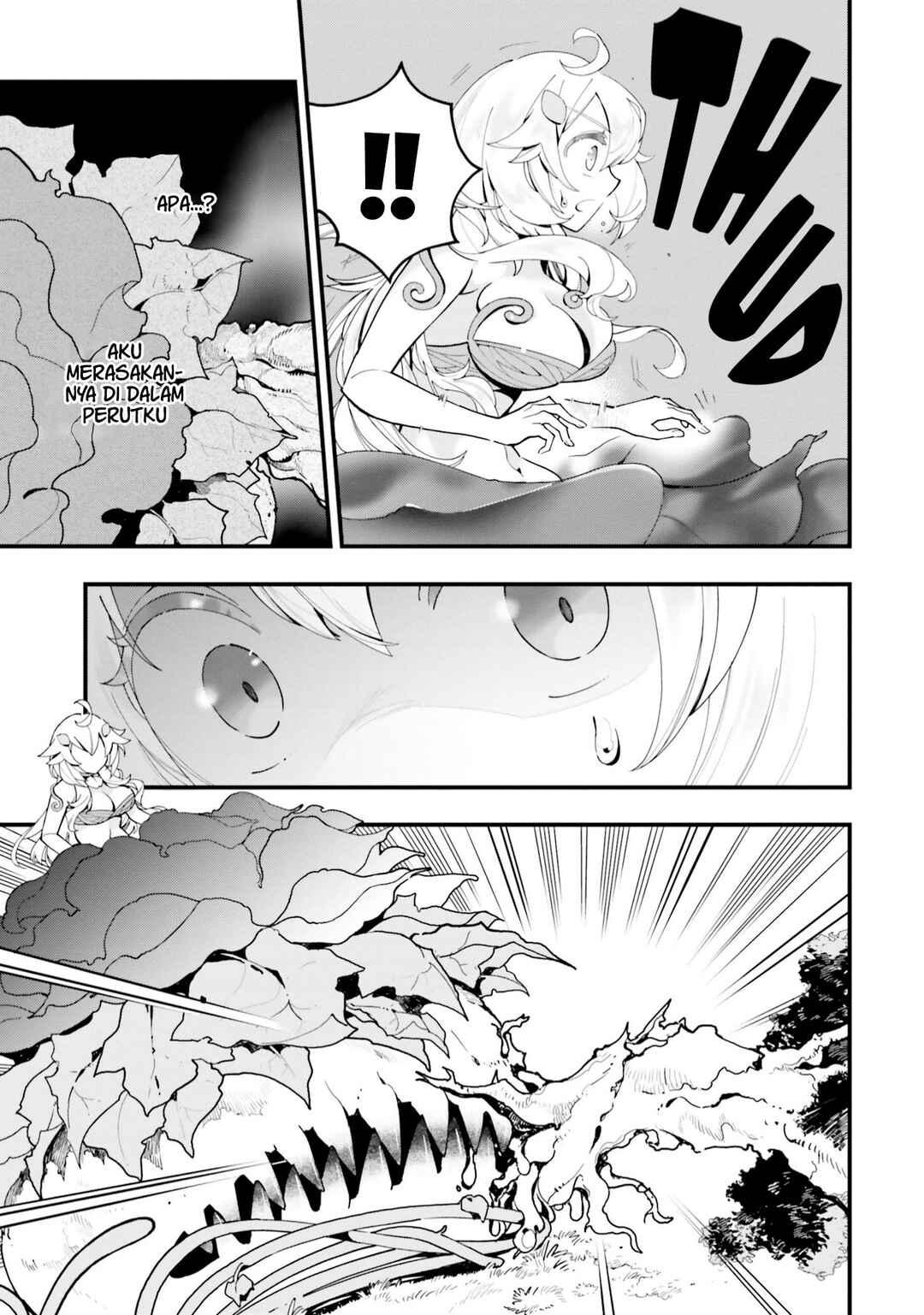 Shokubutsu Monster Musume Nikki: Seijo datta Watashi ga Uragirareta Hate ni Alraune ni Tensei Shite Shimatta node, kore kara wa Kougousei o Shinagara Shizuka ni Shokubutsu Life o Sugoshimasu Chapter 5 - Page 24