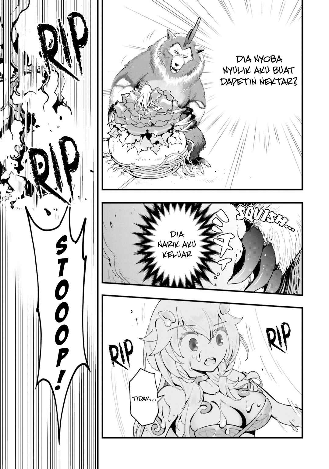 Shokubutsu Monster Musume Nikki: Seijo datta Watashi ga Uragirareta Hate ni Alraune ni Tensei Shite Shimatta node, kore kara wa Kougousei o Shinagara Shizuka ni Shokubutsu Life o Sugoshimasu Chapter 5 - Page 28