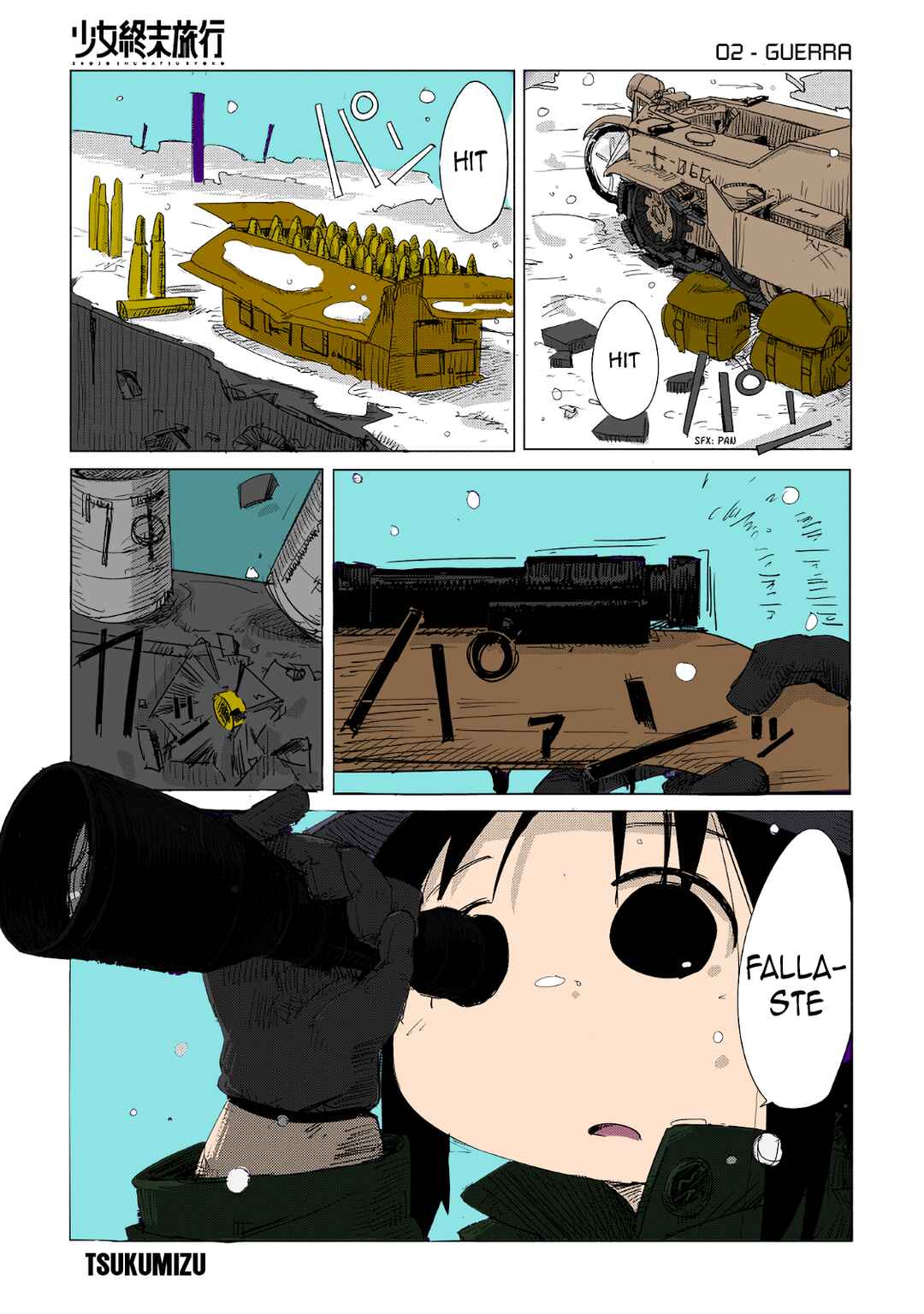 Shoujo Shuumatsu Ryokou (Fan Colored) Chapter 2 - Page 1