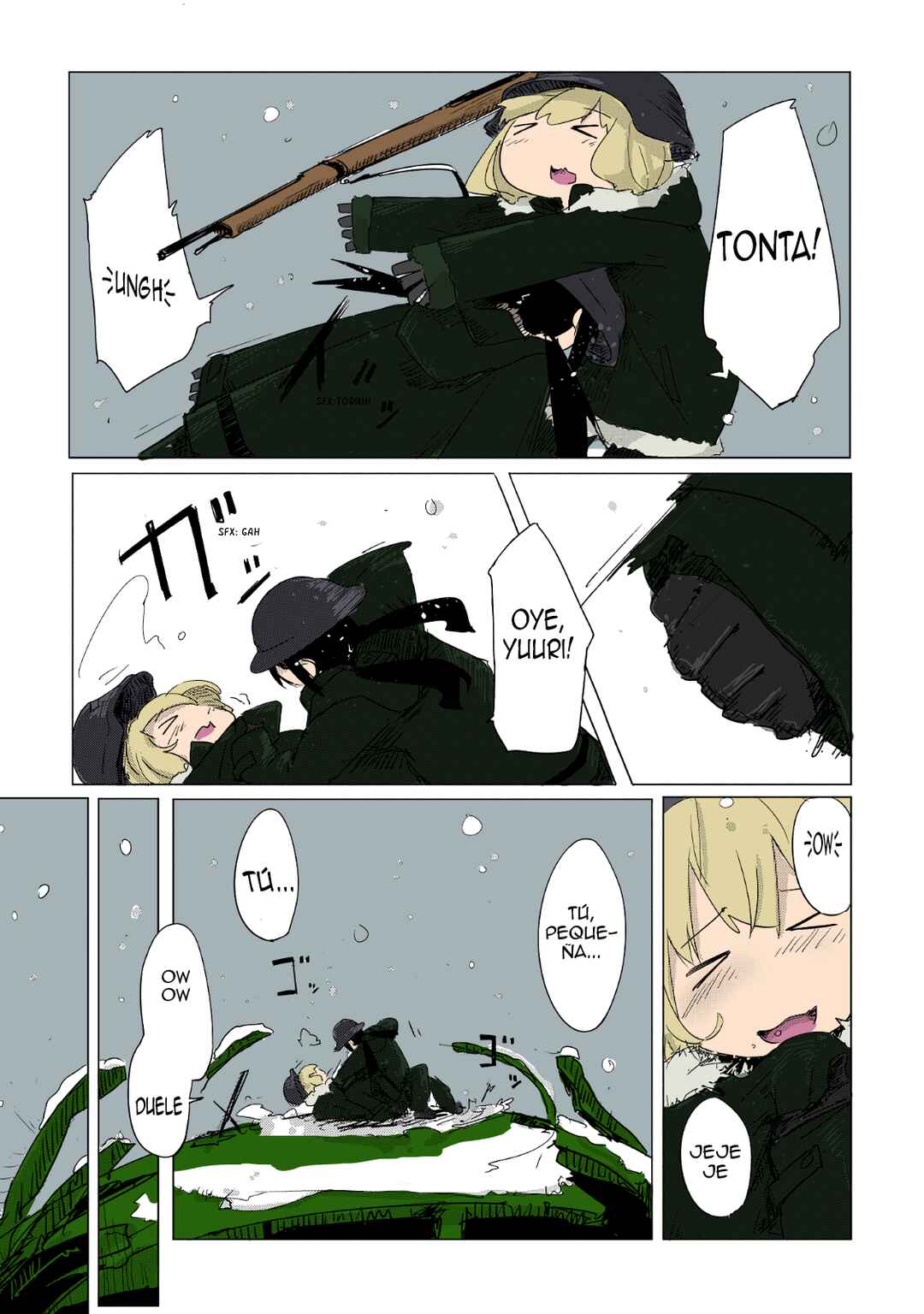 Shoujo Shuumatsu Ryokou (Fan Colored) Chapter 2 - Page 16