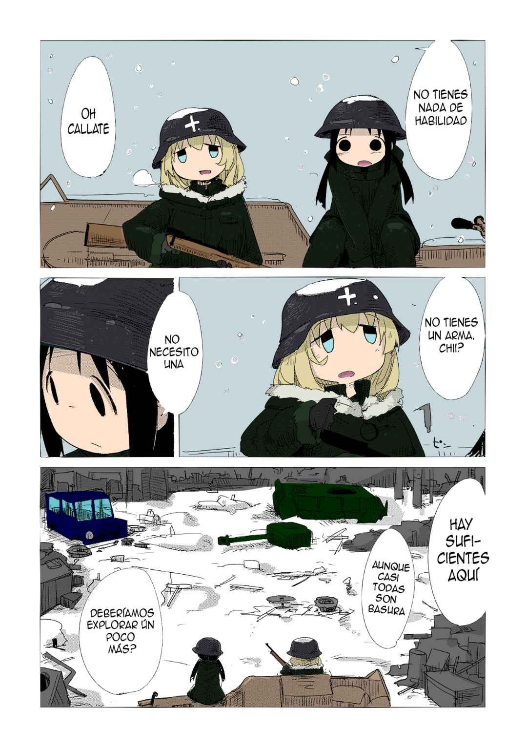 Shoujo Shuumatsu Ryokou (Fan Colored) Chapter 2 - Page 4
