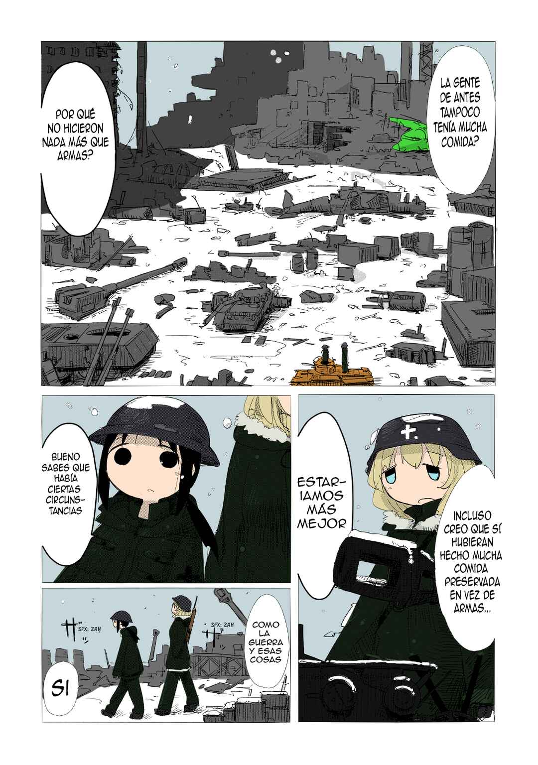 Shoujo Shuumatsu Ryokou (Fan Colored) Chapter 2 - Page 7