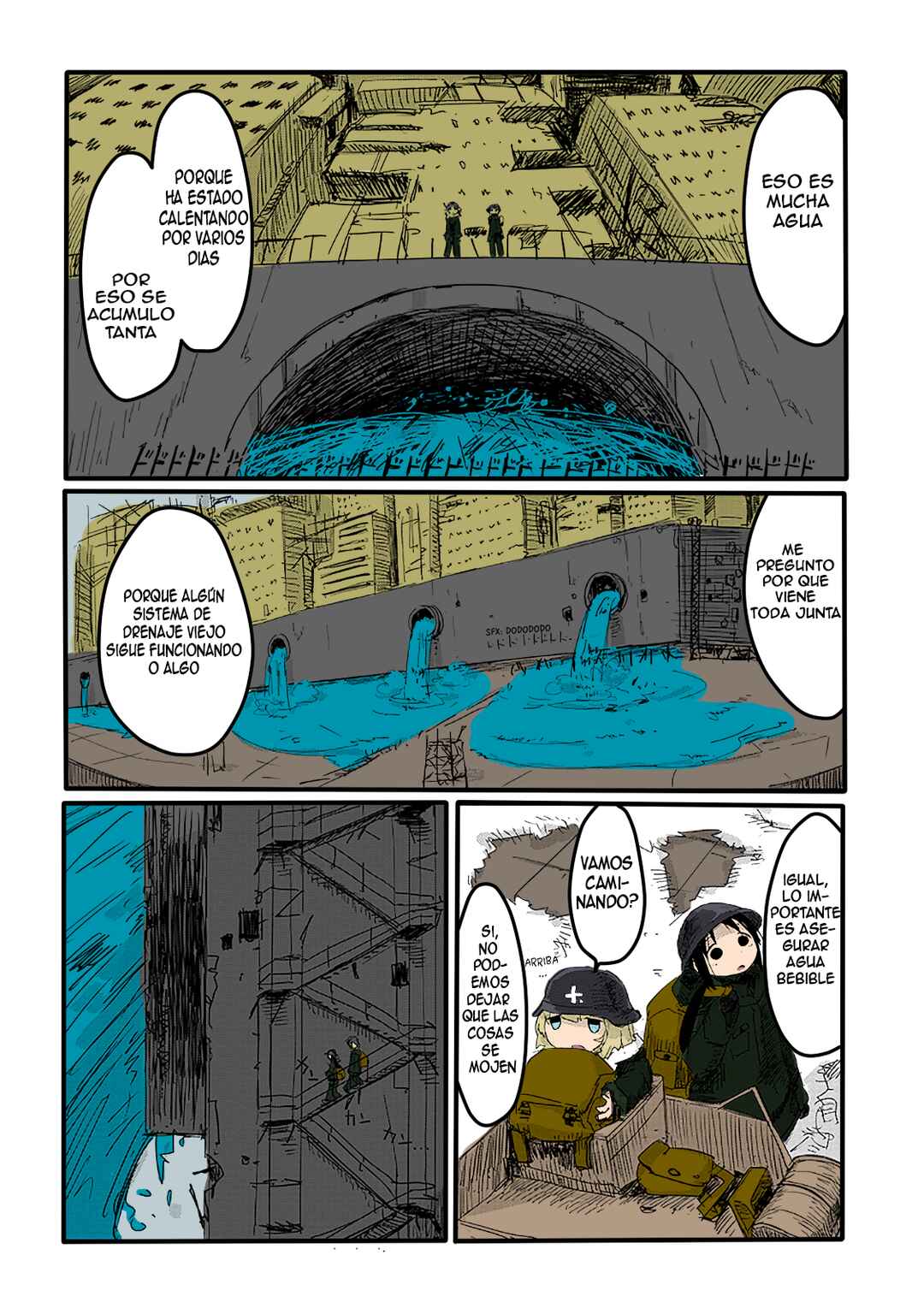 Shoujo Shuumatsu Ryokou (Fan Colored) Chapter 4 - Page 3