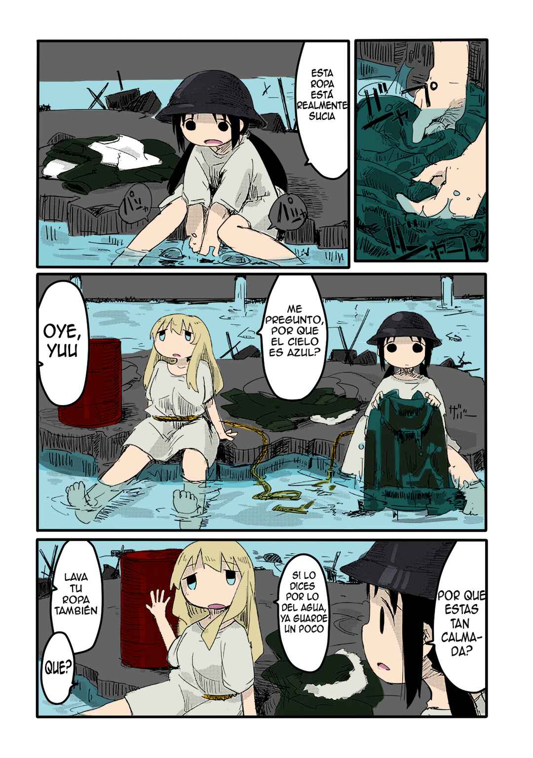 Shoujo Shuumatsu Ryokou (Fan Colored) Chapter 4 - Page 7
