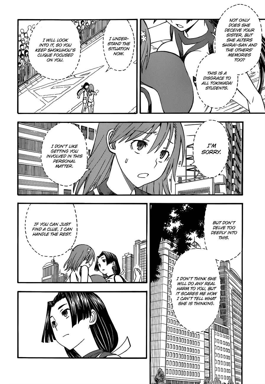 Toaru Majutsu no Index Gaiden: Toaru Kagaku no Railgun Chapter 49 - Page 14