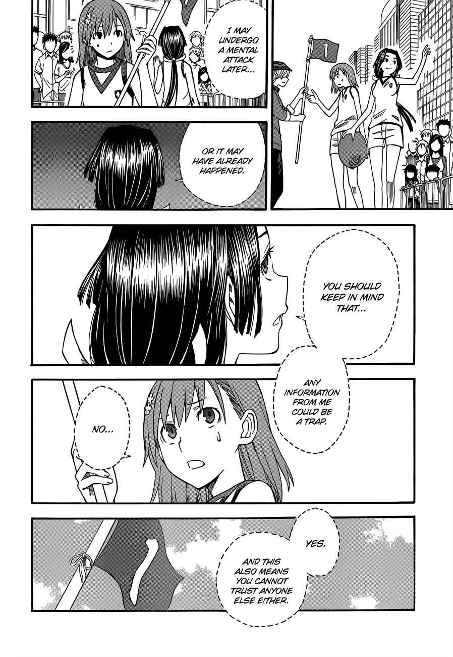 Toaru Majutsu no Index Gaiden: Toaru Kagaku no Railgun Chapter 49 - Page 16
