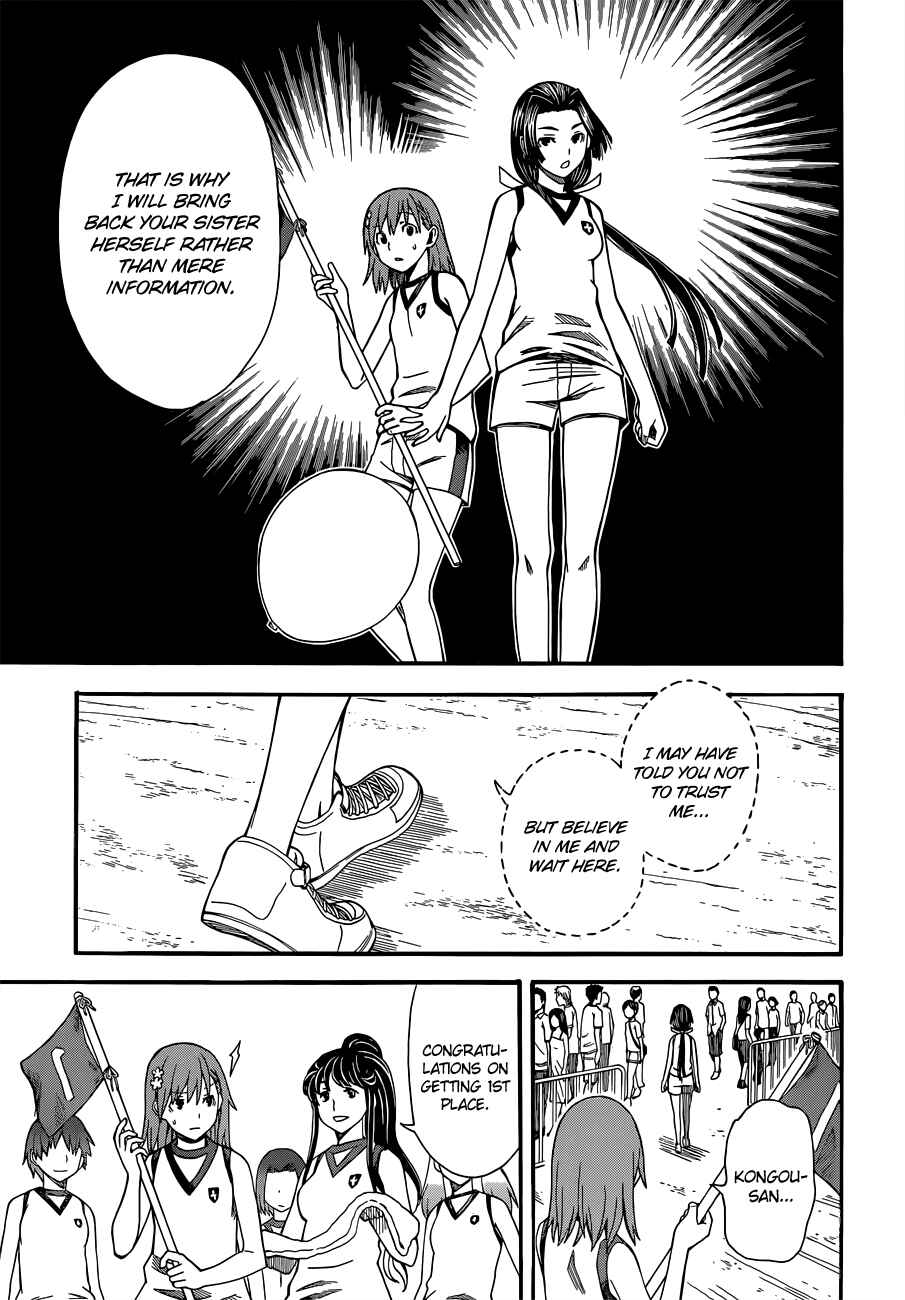 Toaru Majutsu no Index Gaiden: Toaru Kagaku no Railgun Chapter 49 - Page 17