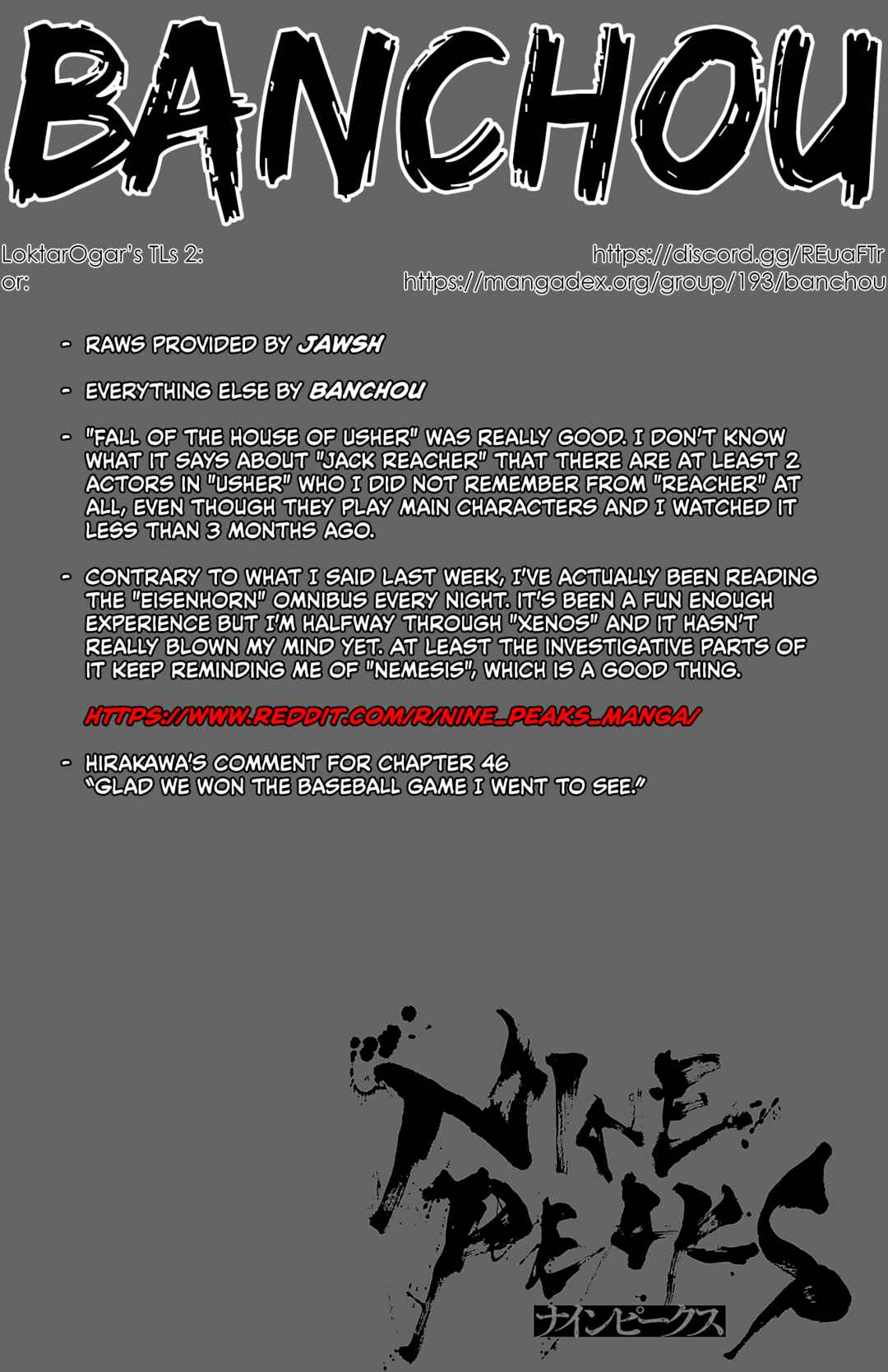 Nine Peaks Chapter 46 - Page 1