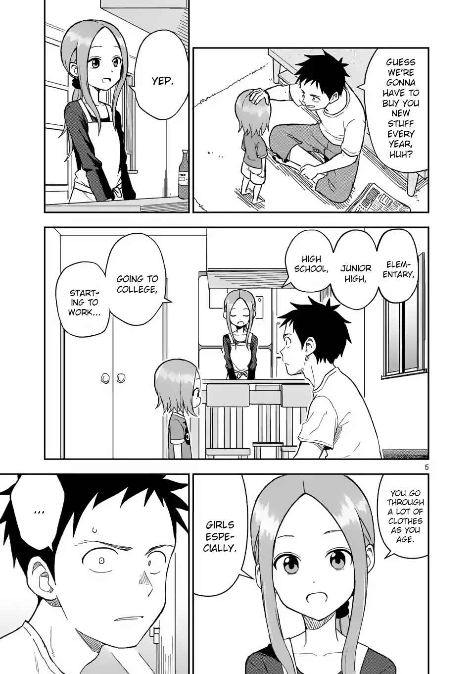 Karakai Jouzu no (Moto) Takagi-san Chapter 156 - Page 5