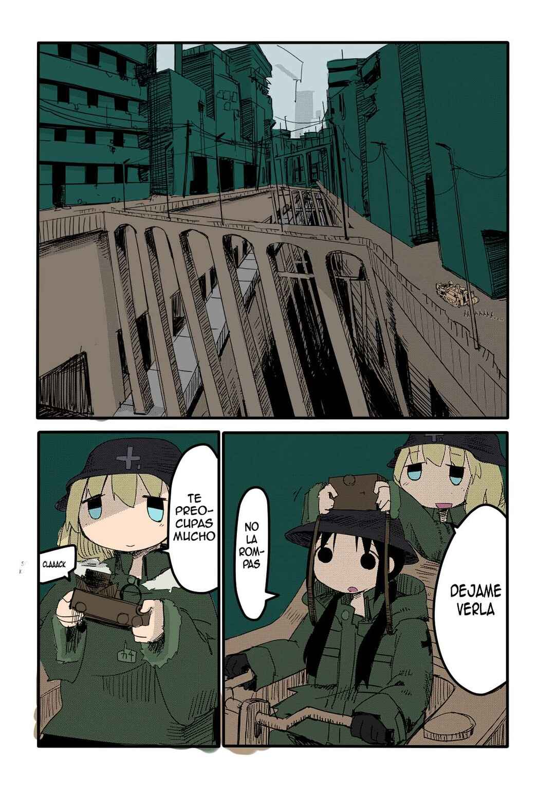 Shoujo Shuumatsu Ryokou (Fan Colored) Chapter 8 - Page 7