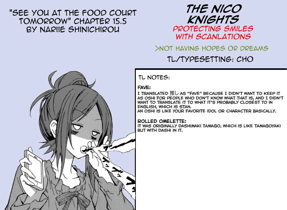 See You Tomorrow at the Food Court Chapter 15.5 - Page 7