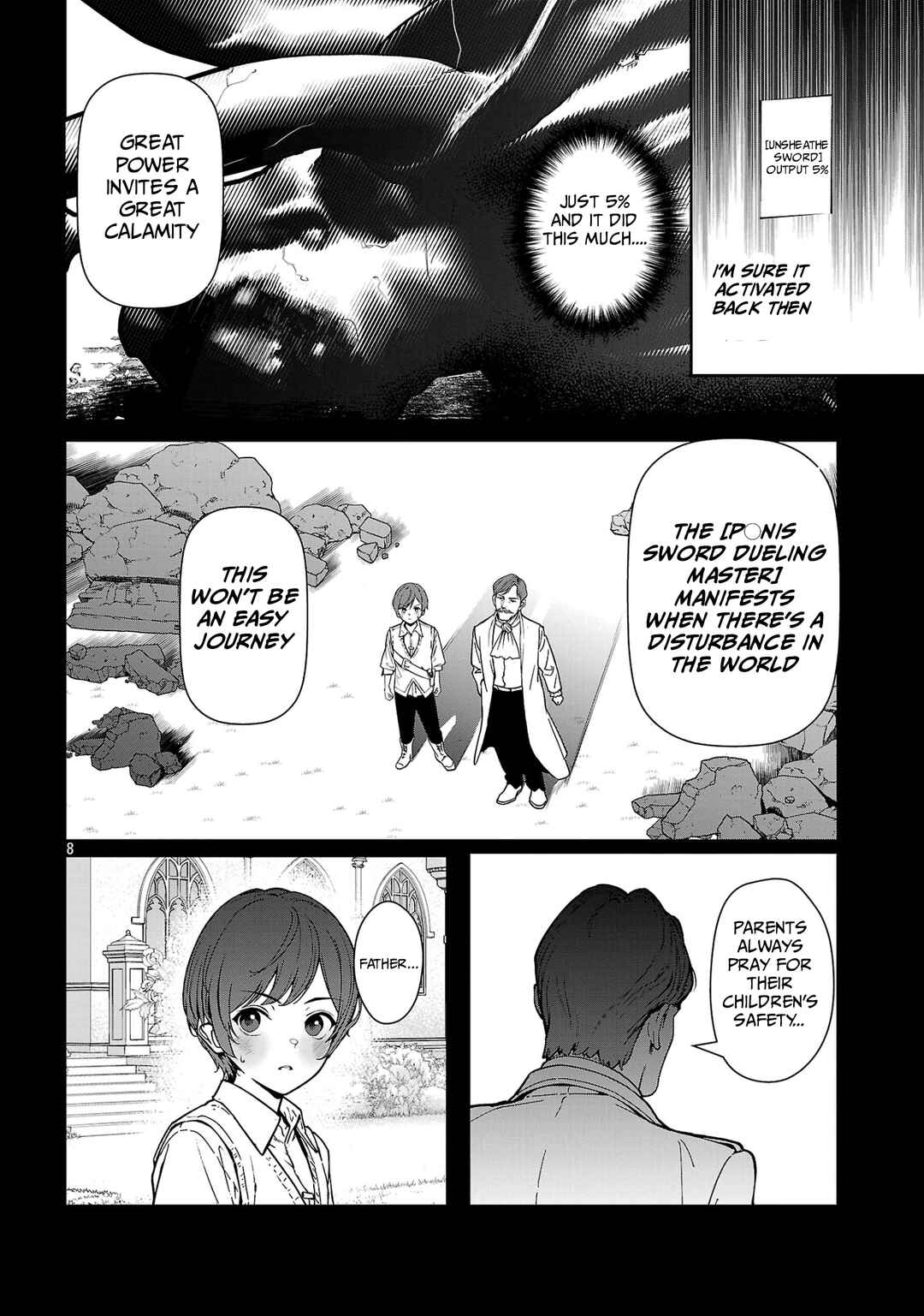 Tousan wa [Kensei], Kaasan wa [Kenshin], Boku wa [Ochi〇po Chanbara Master] Chapter 2.1 - Page 9