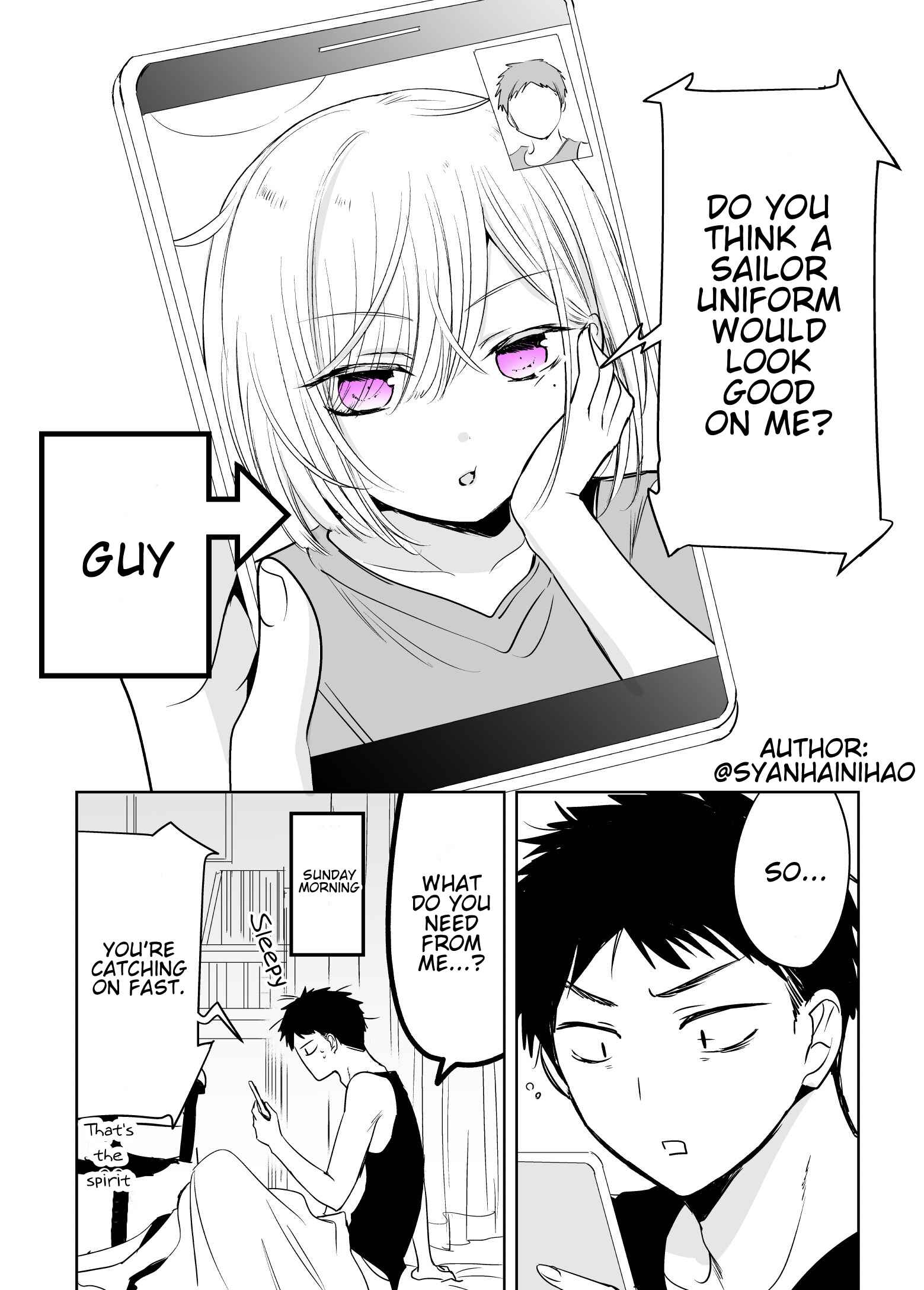 Tomodachi ga Skirt haite mitai tte Itte kita Ken Chapter 4 - Page 1