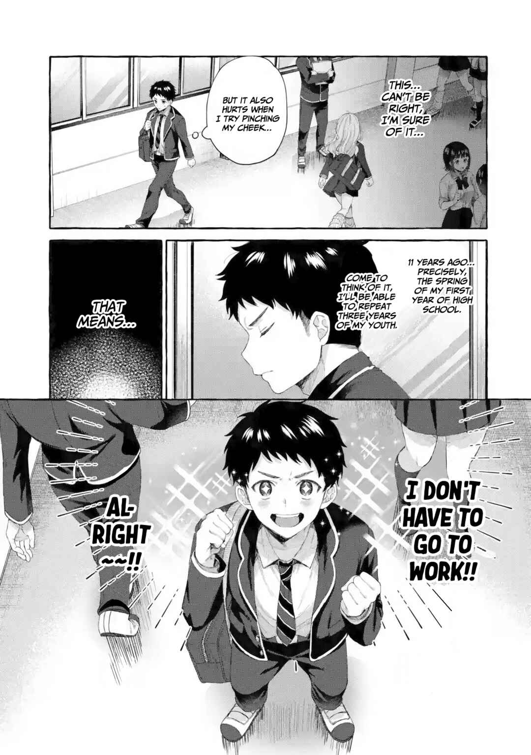 Kibishii Onna Joushi ga Koukousei ni Modottara Ore ni Deredere Suru Riyuu: Ryou Kataomoi no Yarinaoshi Koukousei Seikatsu Chapter 1.2 - Page 14