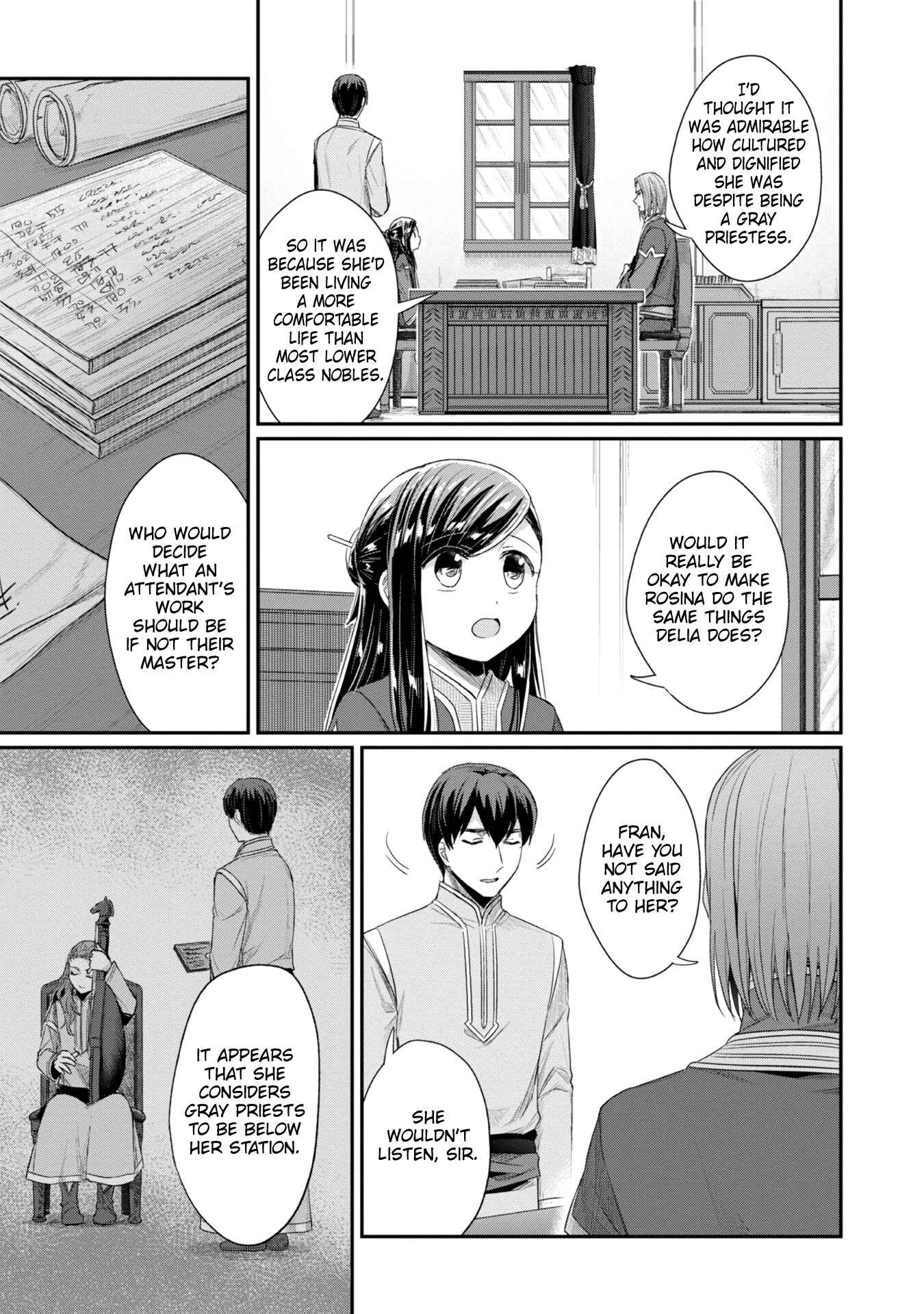 Honzuki no Gekokujou: Shisho ni Naru tame ni wa Shudan o Erandeiraremasen—Dai-2 Bu: Hon no Tamenara Miko ni Naru! Chapter 22 - Page 4