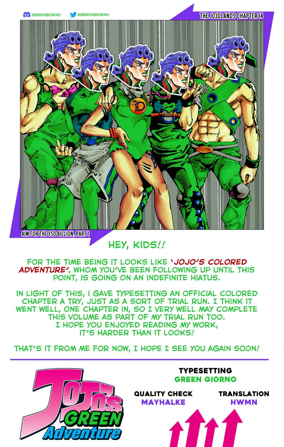 JoJo no Kimyou na Bouken Dai-9-bu: The JOJOLands Color-ban Chapter 14 - Page 36