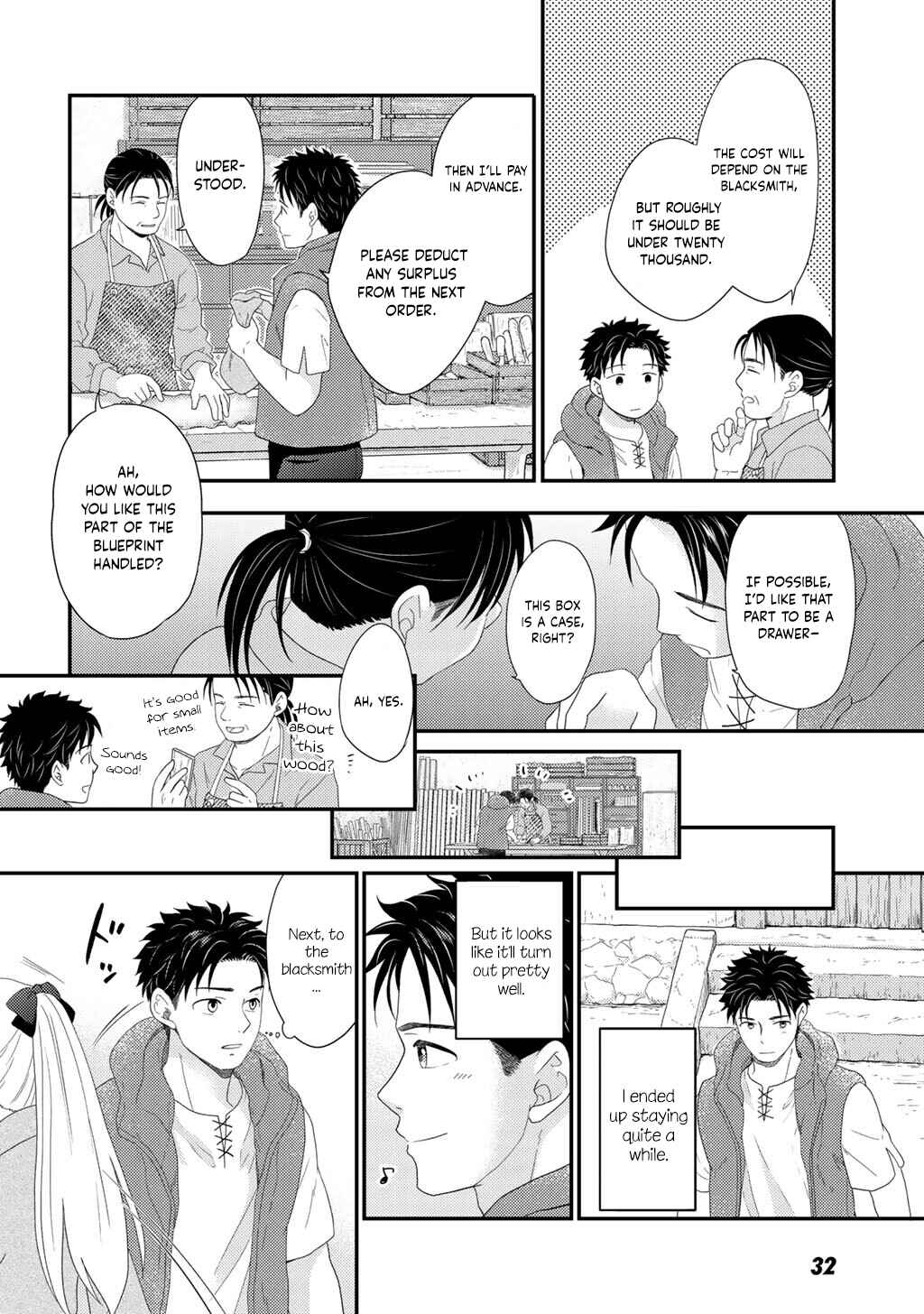 Isekai ni Kita Mitai dakedo Dou Sureba Yoi no Darou: Shachiku SE no My Pace Boukenki Chapter 29 - Page 34