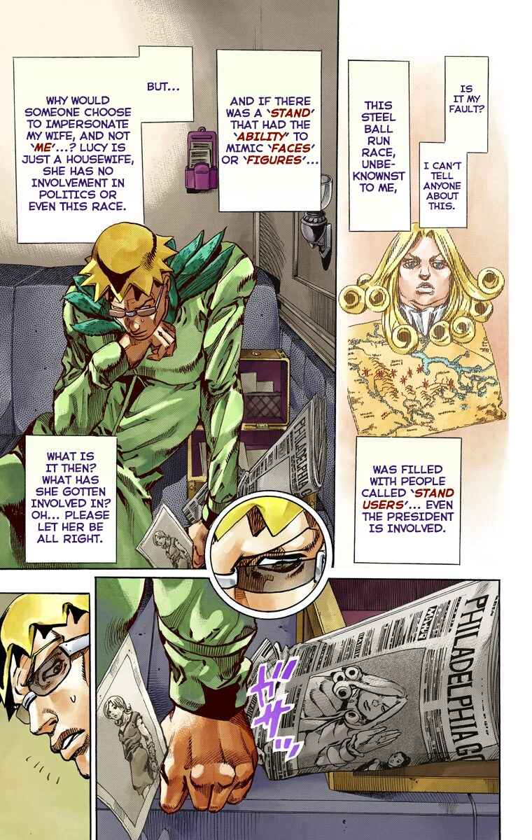 JoJo no Kimyou na Bouken: Part 7 - Steel Ball Run Color-ban Chapter 60 - Page 14