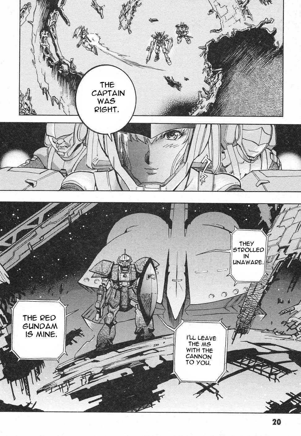 Mobile Suit Gundam Gaiden REBELLION: Space, at the End of a Flash... Chapter 5 - Page 23