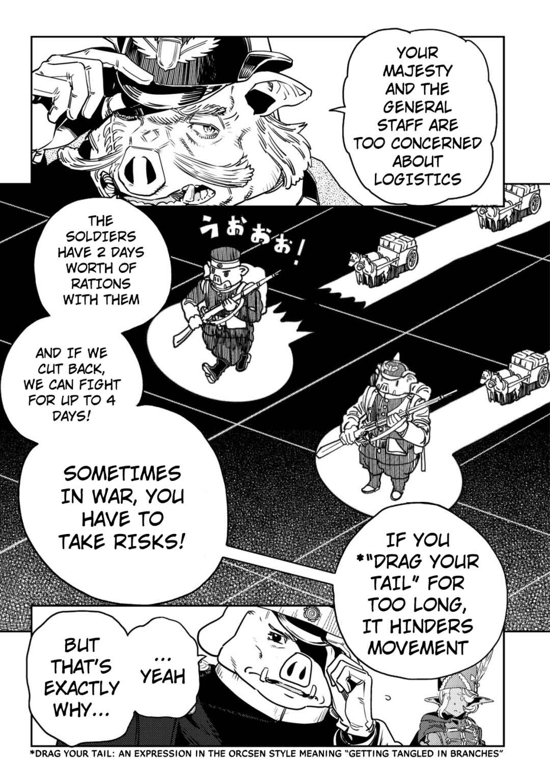 Orcsen Oukokushi ~Yaban na Orc no Kuni wa, Ikanishite Heiwa na Elf no Kuni wo Yakiharau ni Itatta ka~ Chapter 4 - Page 60