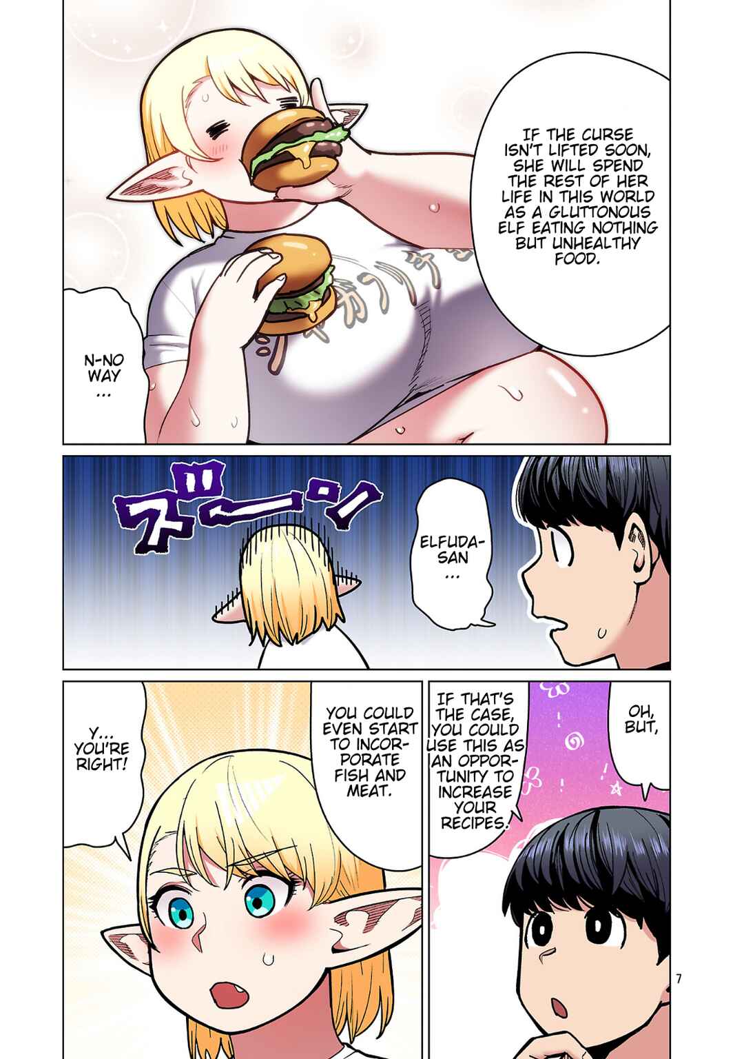 Shin Elf-san wa Yaserarenai. (Official Colored) Chapter 25 - Page 8