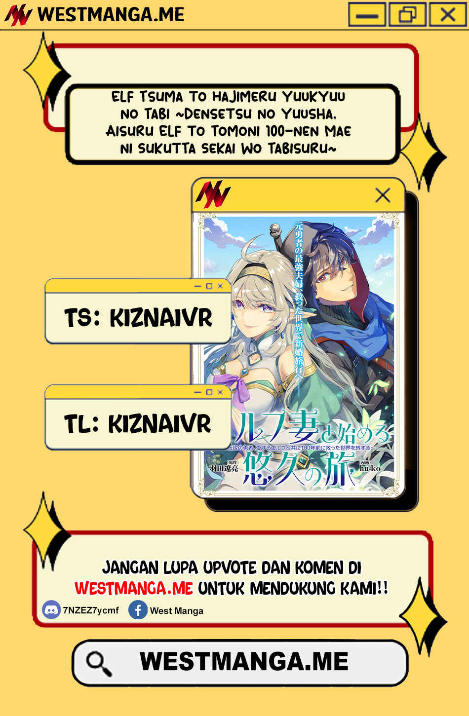 Elf Tsuma to Hajimeru Yuukyuu no Tabi: Densetsu no Yuusha, Aisuru Elf to Tomoni 100-nenmae ni Sukutta Sekai o Tabi Suru Chapter 3 - Page 1
