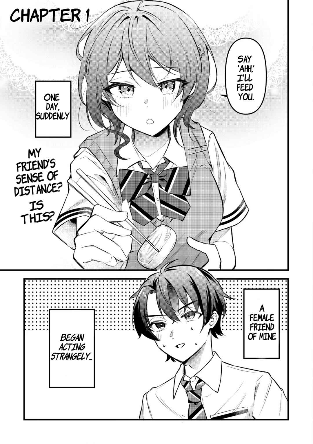 "Osananajimi ga Hoshii" to Tsubuyaitara Yoku Issho ni Asobu Onna Tomodachi no Yousu ga Hen ni Natta ndaga Chapter 1 - Page 1