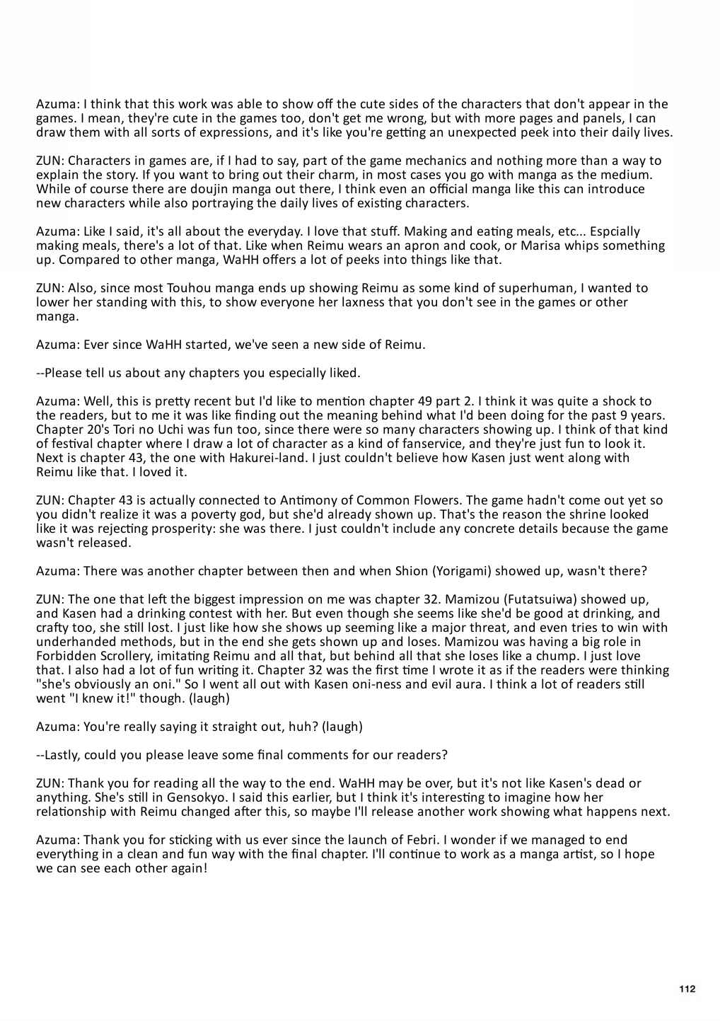 Touhou Ibara Kasen ~ Wild and Horned Hermit. Chapter 50 - Page 50