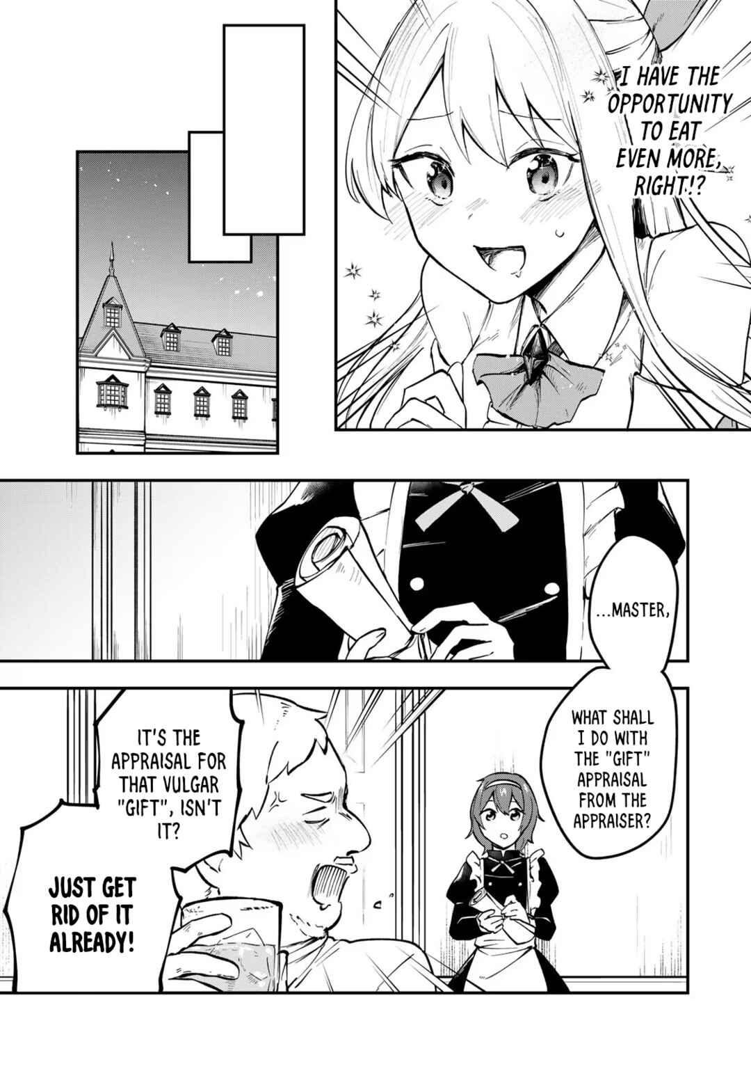 [Pakupaku desu wa] Tsuihou Sareta Ojou-sama no "Monster wo Taberu Hodo Tsuyoku Naru" Skill wa, 1-shoku de 1 Level Up Suru Zendai Mimon no Saikyou Skill deshita. 3-nichi de Jinrui Saikyou ni Narimashita wa! Chapter 1 - Page 29