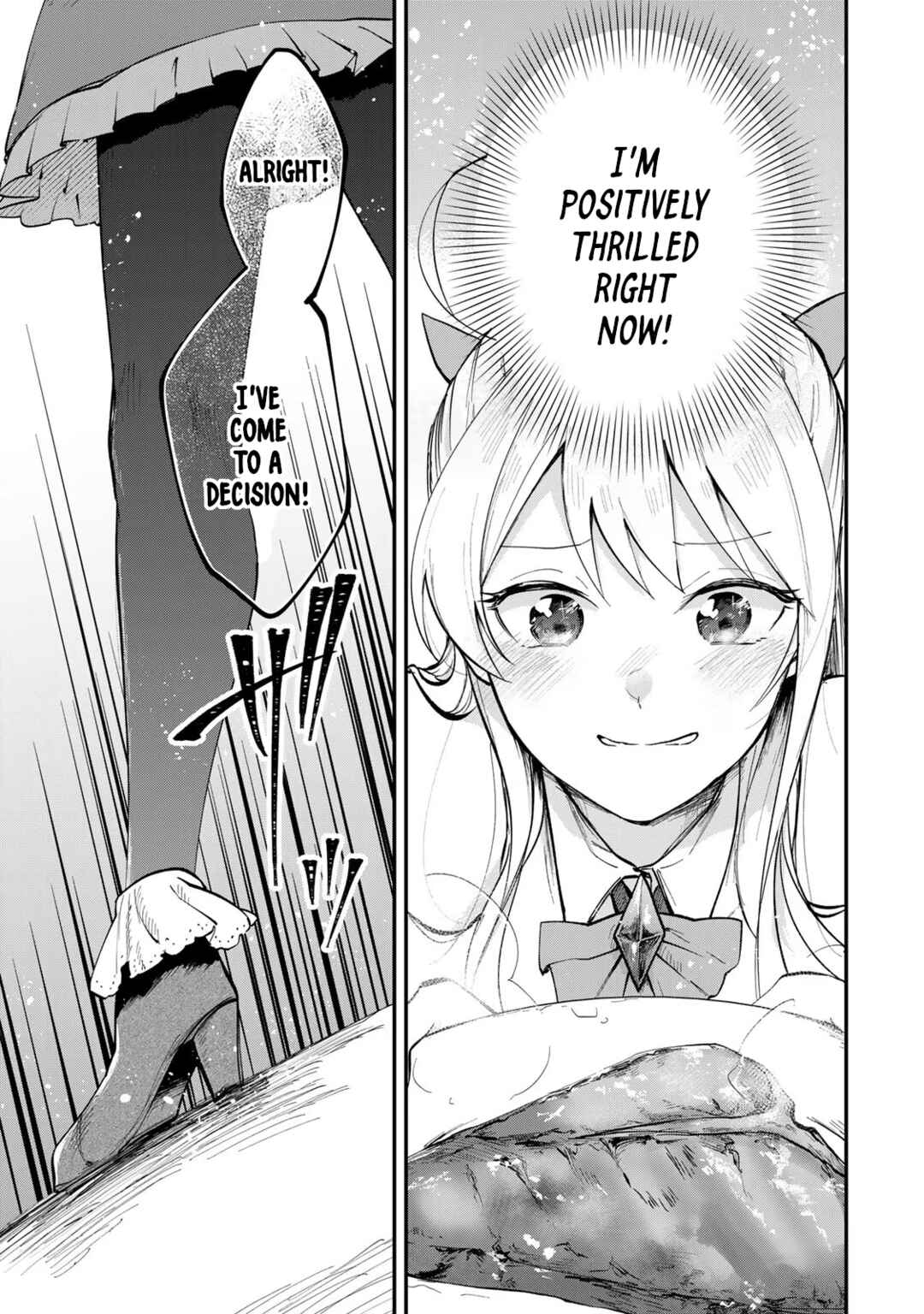 [Pakupaku desu wa] Tsuihou Sareta Ojou-sama no "Monster wo Taberu Hodo Tsuyoku Naru" Skill wa, 1-shoku de 1 Level Up Suru Zendai Mimon no Saikyou Skill deshita. 3-nichi de Jinrui Saikyou ni Narimashita wa! Chapter 1 - Page 35