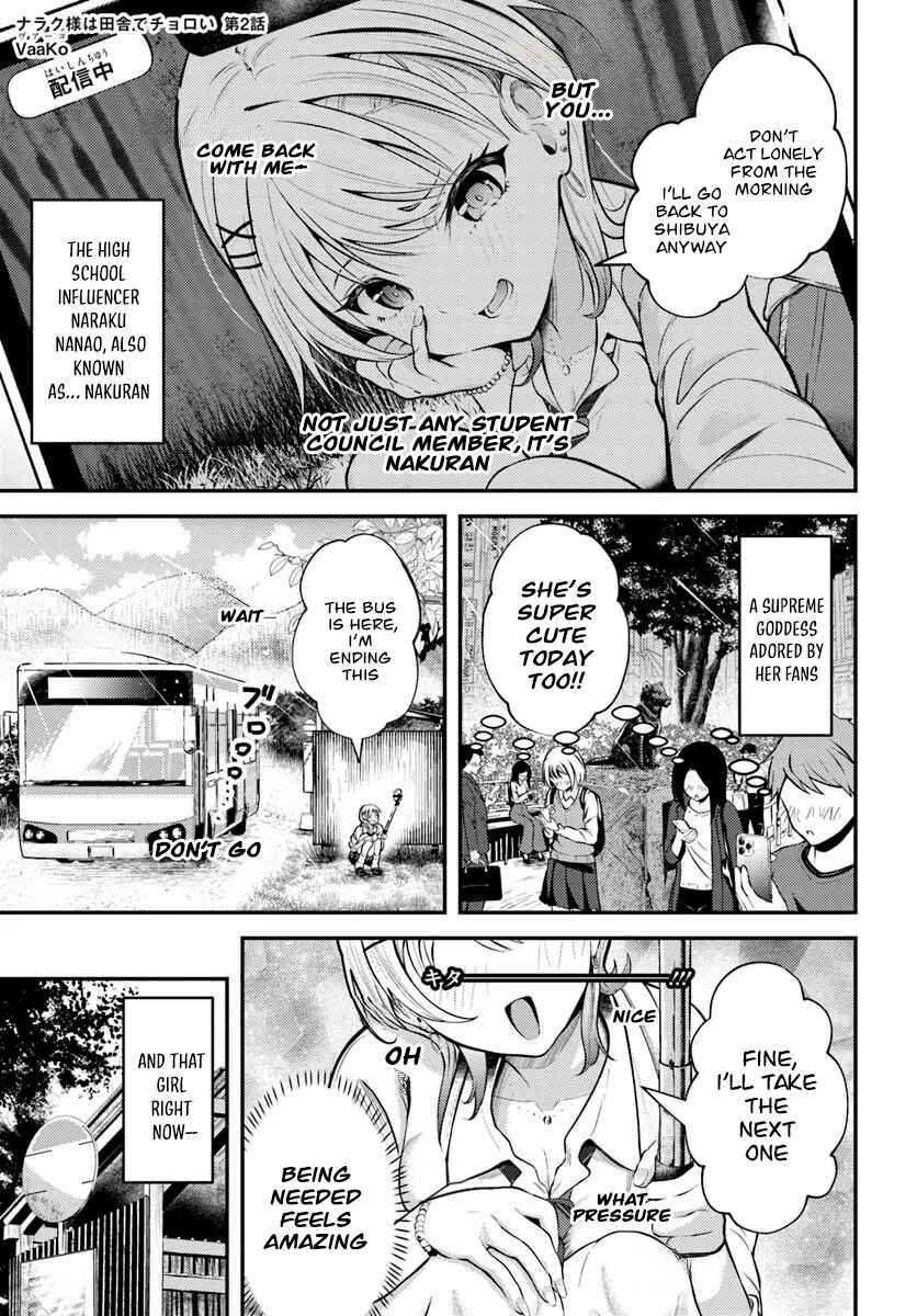 Naraku Sama wa Inaka de Choro I Chapter 2 - Page 1