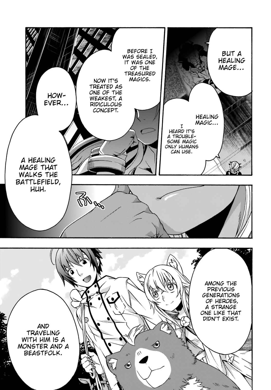Chiyu Mahou no Machigatta Tsukaikata ~Senjou wo Kakeru Kaifuku Youin~ Chapter 27.2 - Page 34