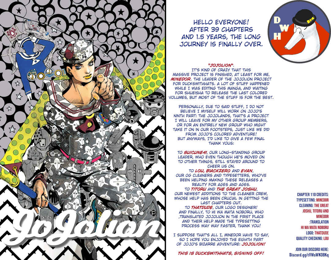 JoJo no Kimyou na Bouken: Part 8 - JoJolion Color-ban Chapter 110 - Page 48
