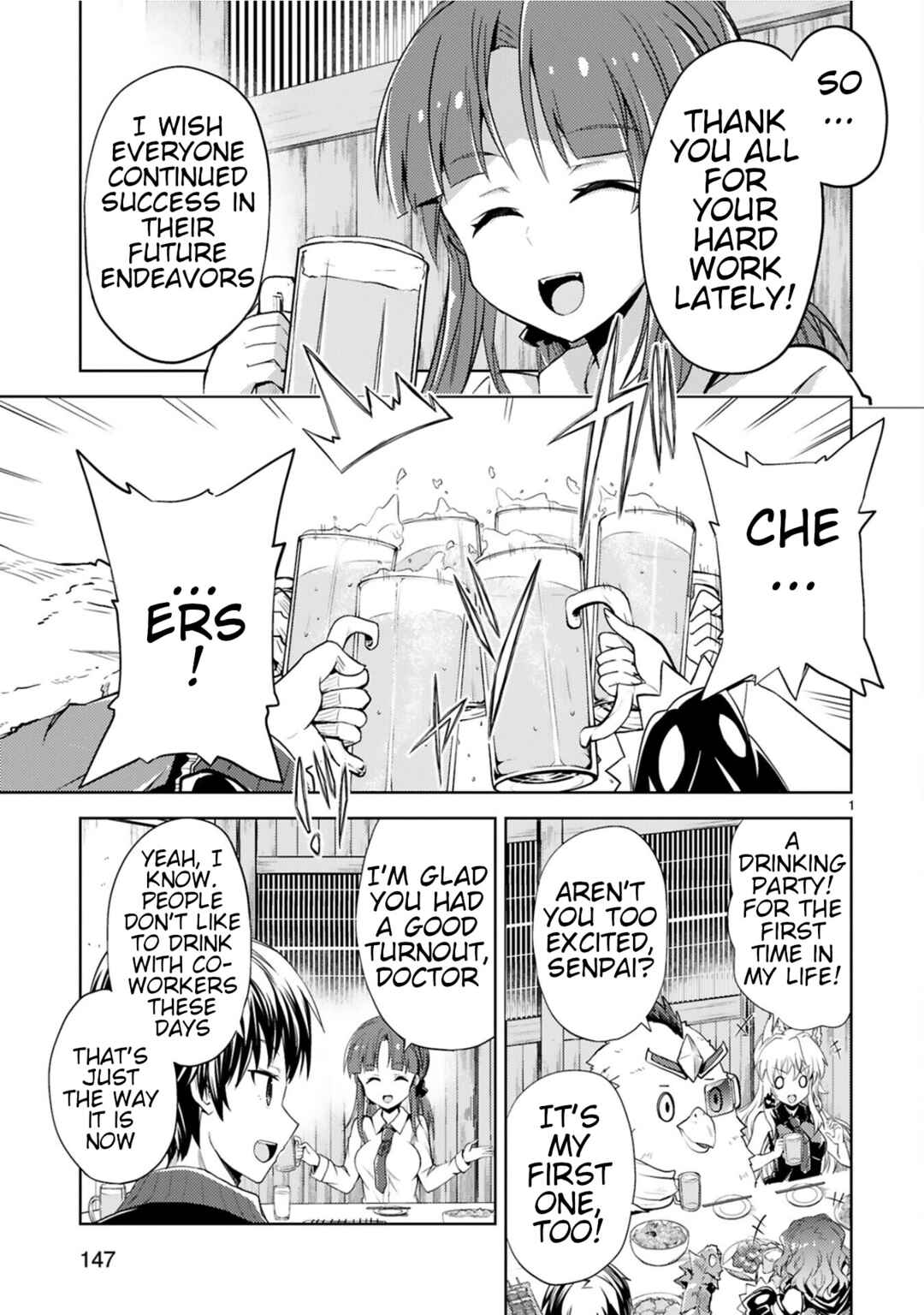 Kaijin Kaihatsubu no Kuroitsu-san Chapter 9 - Page 1