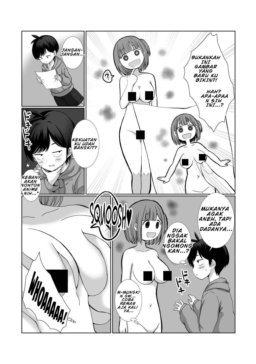 Kaita Mono o Jittaika Suru Nouryoku de Motenai Ore ga Harem Seikatsu Chapter 1 - Page 11