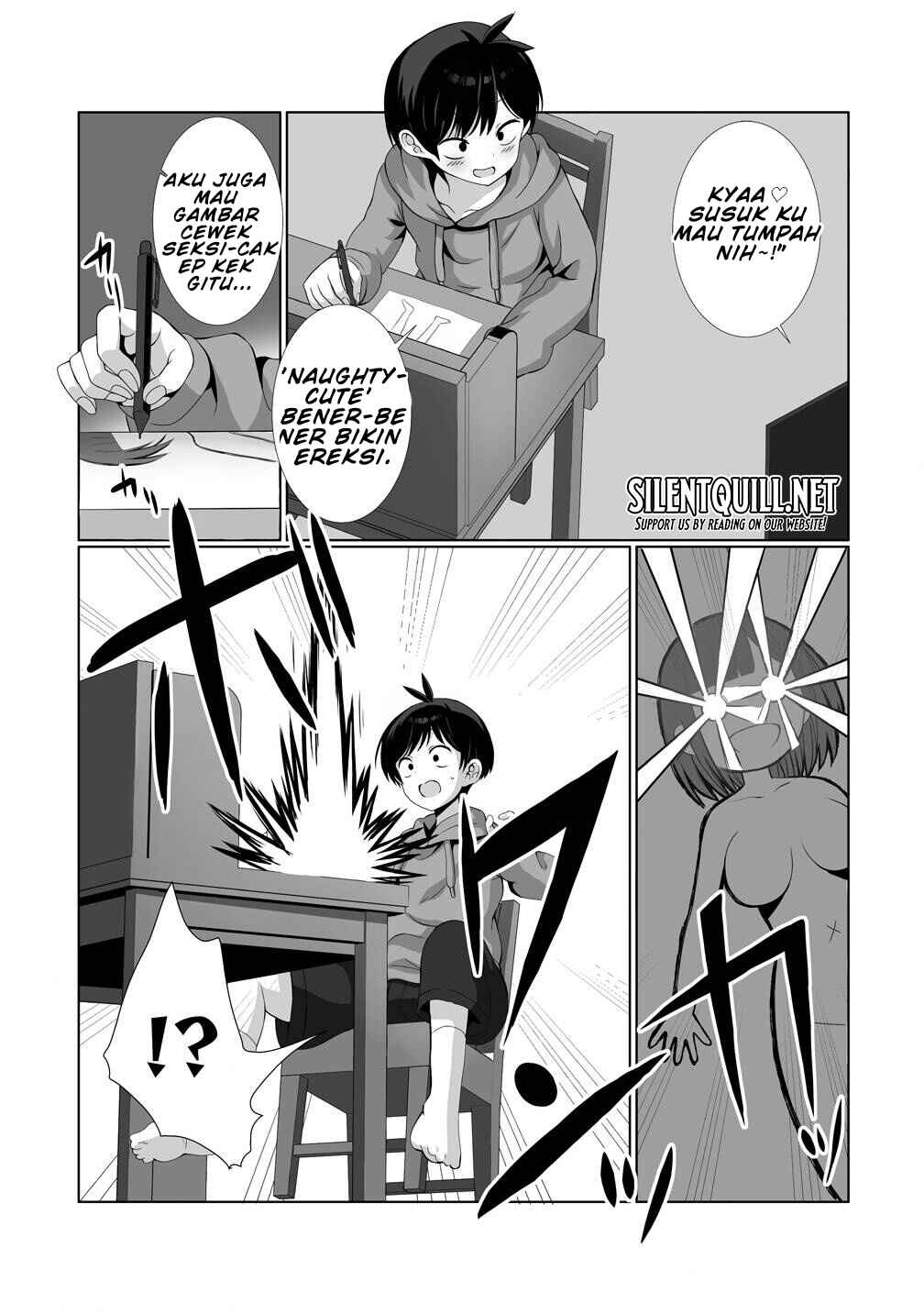 Kaita Mono o Jittaika Suru Nouryoku de Motenai Ore ga Harem Seikatsu Chapter 1 - Page 9