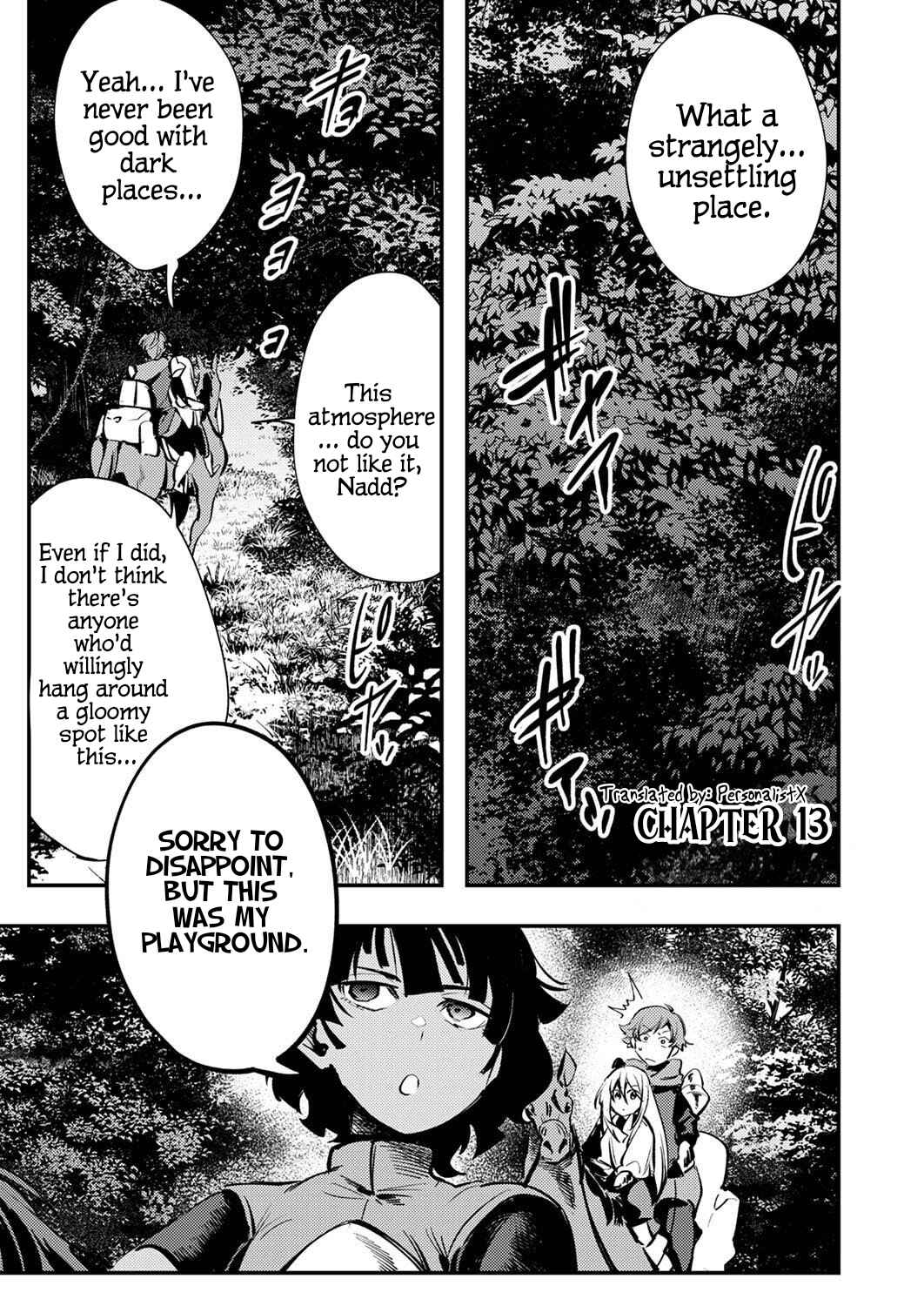 Shura Youjo no Eiyuutan ~Hanpa-sha to Iwa Reta Youhei, Youjo ni Tensei Shite Nariagaru~ Chapter 13 - Page 1
