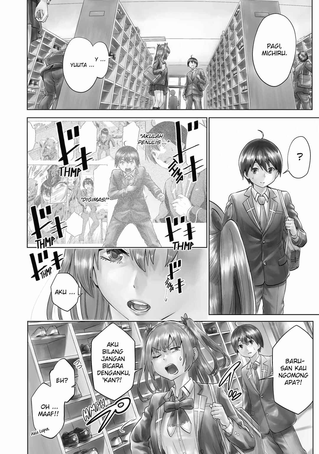 Koukousei WEB Sakka no Mote Seikatsu: "Anta ga Kami Sakka na Wakenai desho" to Boku o Futta Osananajimi ga Koukai Shiteru kedo Mou Osoi Chapter 7 - Page 5