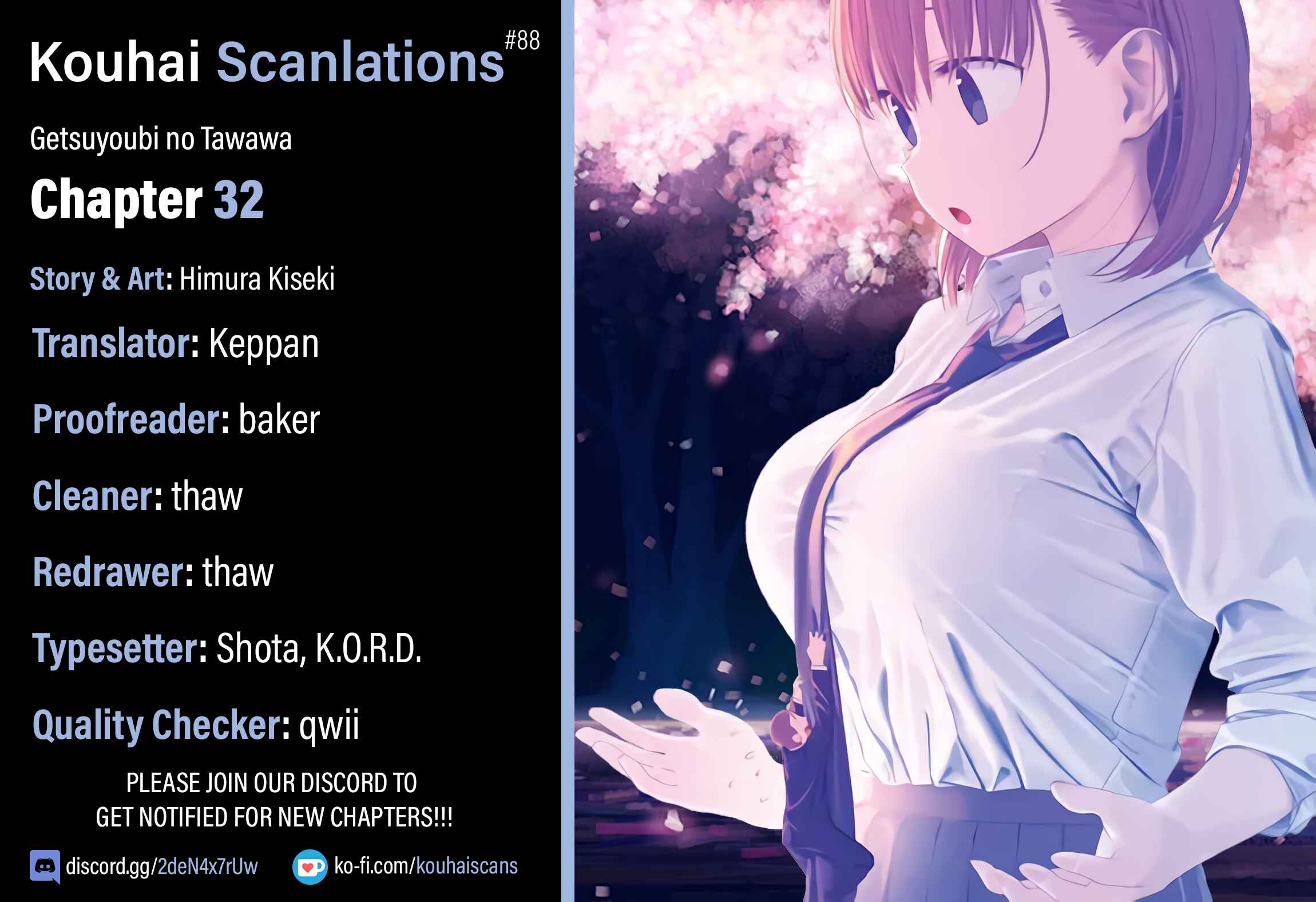 Getsuyoubi no Tawawa (Blue) (Fan Colored) Chapter 32 - Page 1