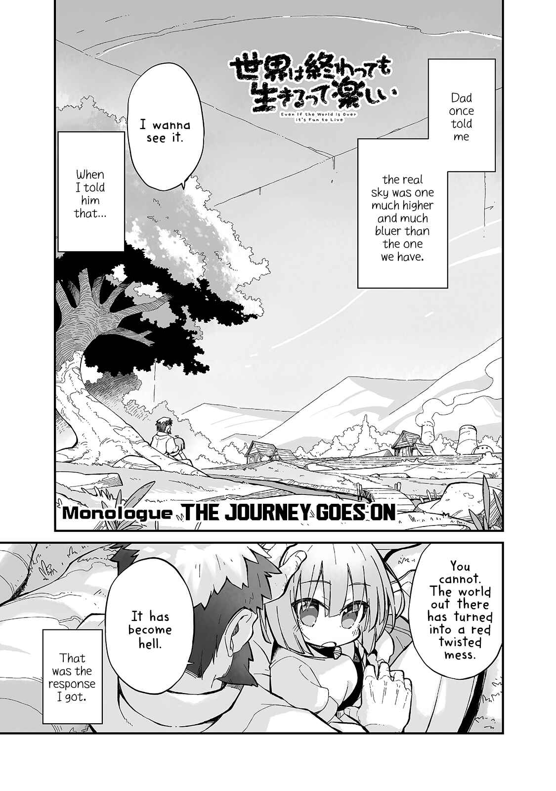 Sekai wa Owattemo Ikirutte Tanoshii Chapter 7.5 - Page 1