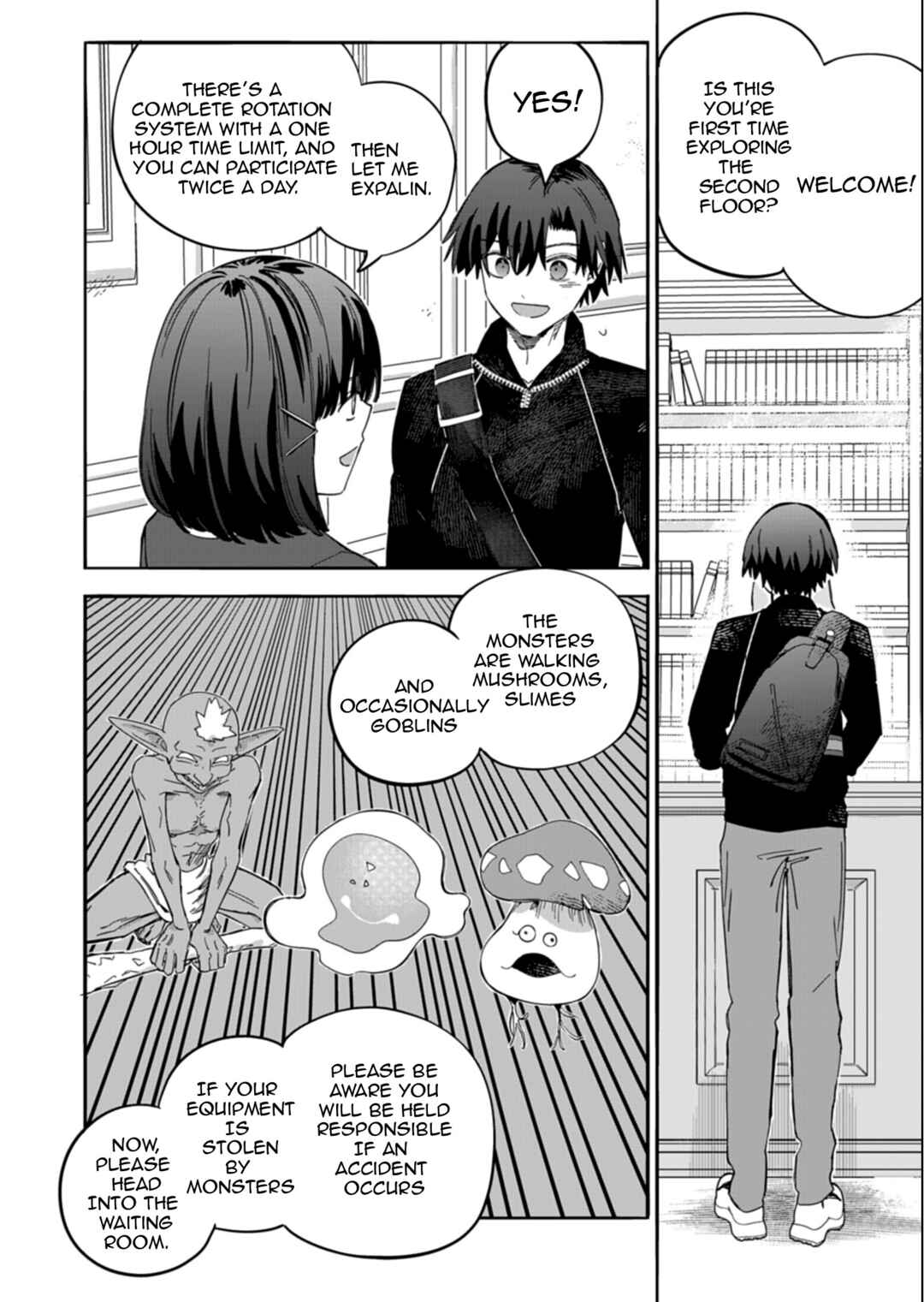 Kouun no Shokichi ga Ijou ni Takakatta Koukousei ga, Kanzume Gacha de Te ni Ireta Skill wo Tsukatte Gendai Dungeon de Saikyou ni Naru Monogatari Chapter 3.2 - Page 1