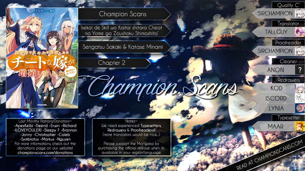 Isekai de Skill wo Kaitai Shitara Cheat na Yome ga Zoushoku Shimashita - Gainen Kousa no Structure Chapter 2 - Page 1