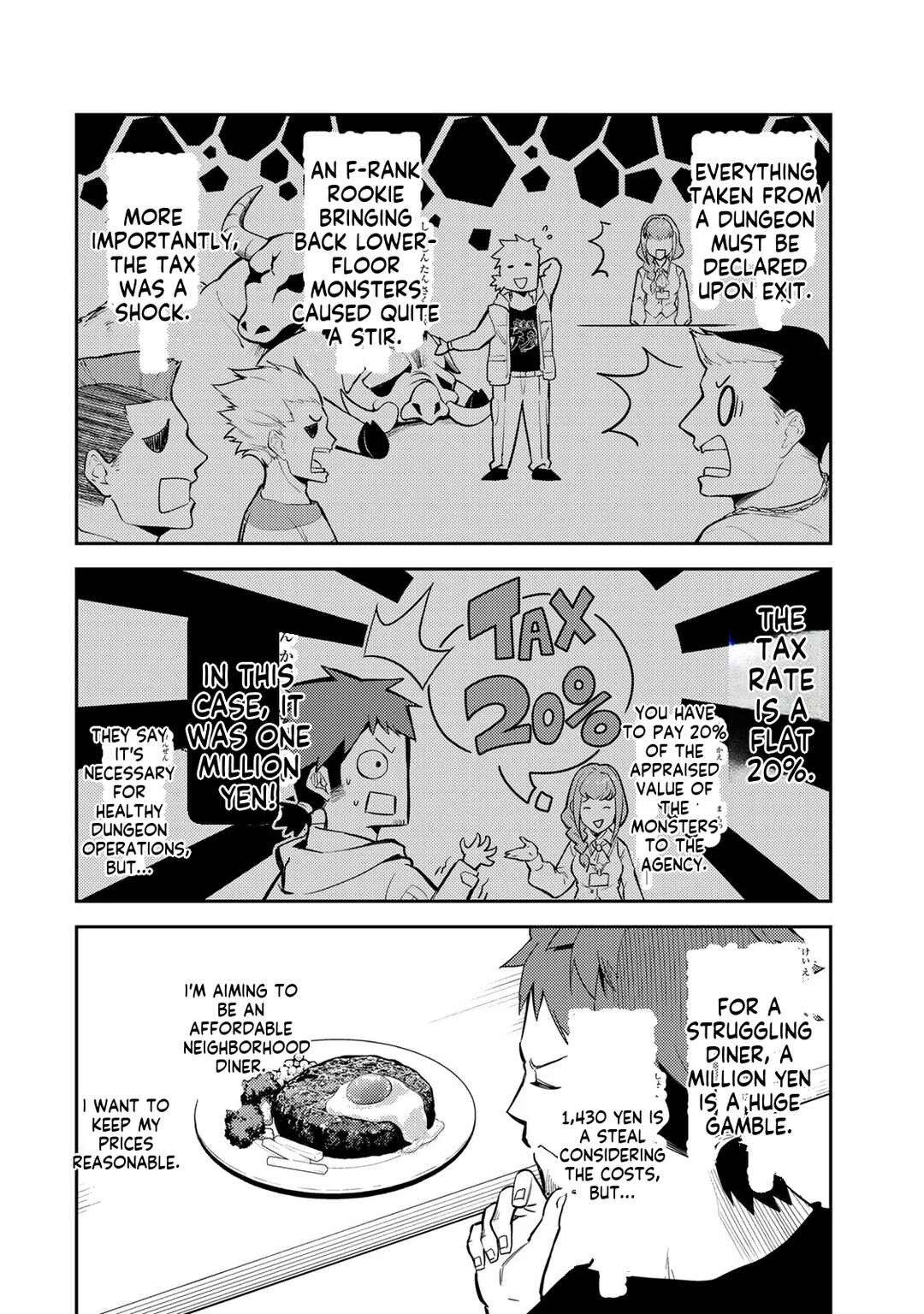 Mukashi Totta Kinezuka de... to Iinagara Musou suru Teishokuya no Ossan, Jitsu wa Densetsu no Dungeon Kouryakusha Chapter 1 - Page 21