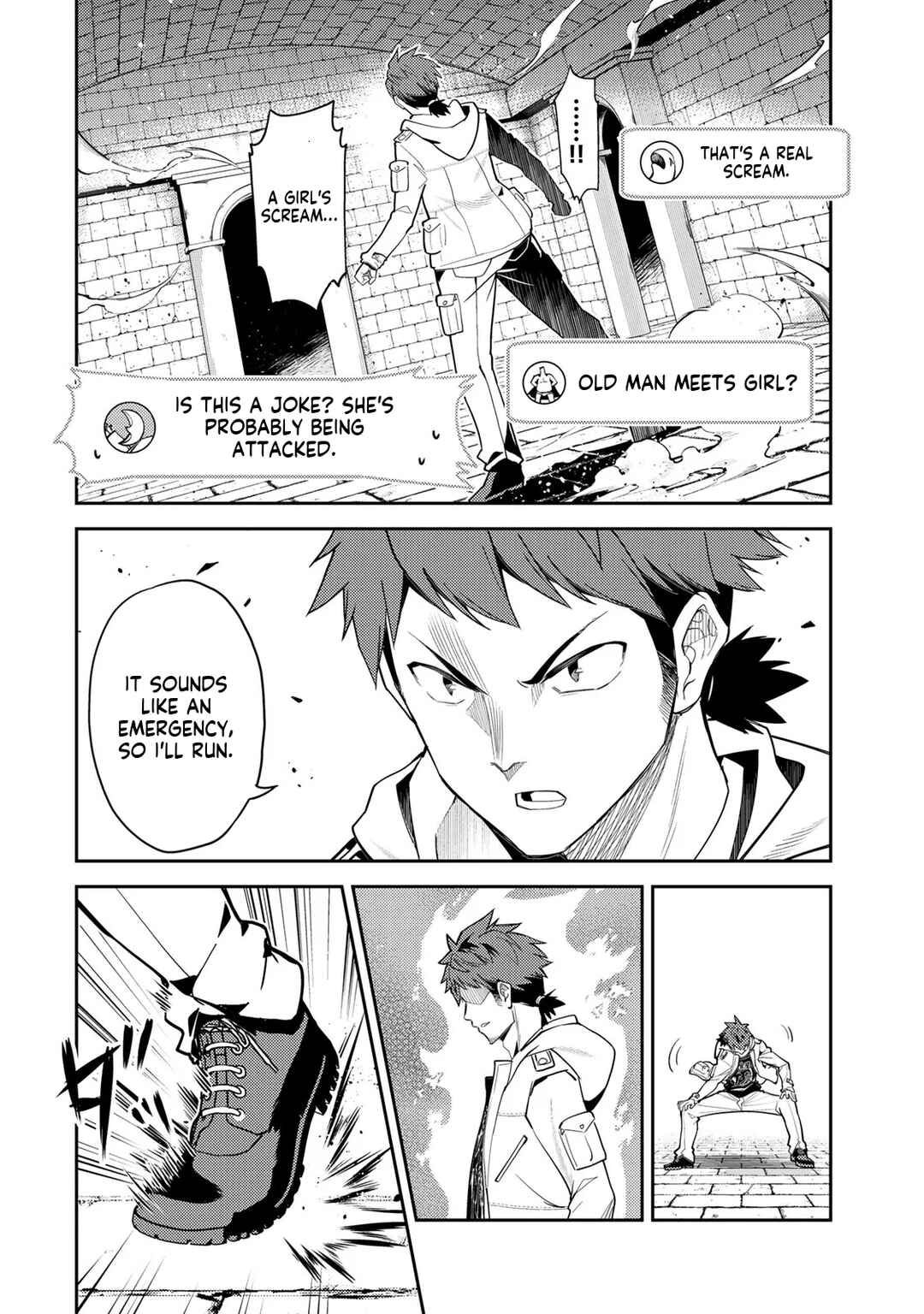 Mukashi Totta Kinezuka de... to Iinagara Musou suru Teishokuya no Ossan, Jitsu wa Densetsu no Dungeon Kouryakusha Chapter 1 - Page 51